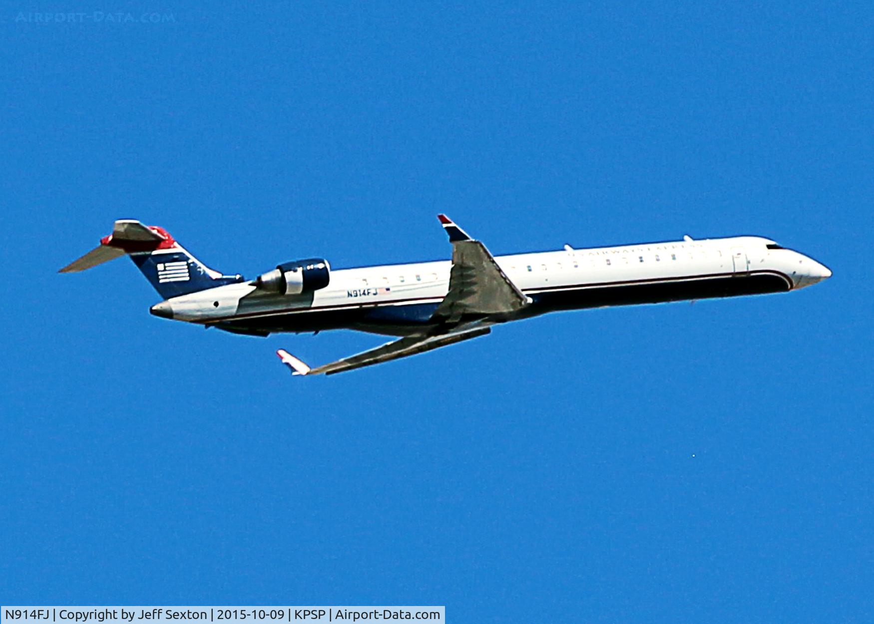 N914FJ, 2004 Bombardier CRJ-900ER (CL-600-2D24) C/N 15014, KPSP T/O