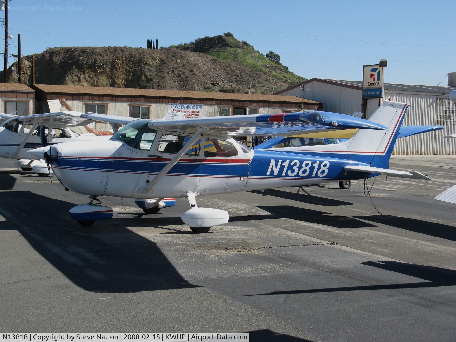 N13818, 1974 Cessna 172M C/N 17263013, Locally-based 1974 Cessna 172M Skyhawk @ Whiteman Airport, Pacoima, CA