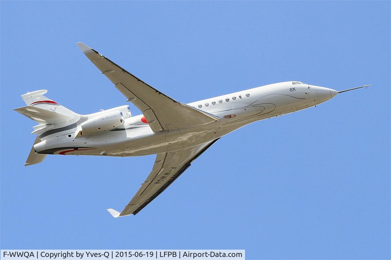 F-WWQA, 2014 Dassault Falcon 8X C/N 401, Dassault Falcon 8X, On display, Paris-Le Bourget (LFPB-LBG) Air show 2015