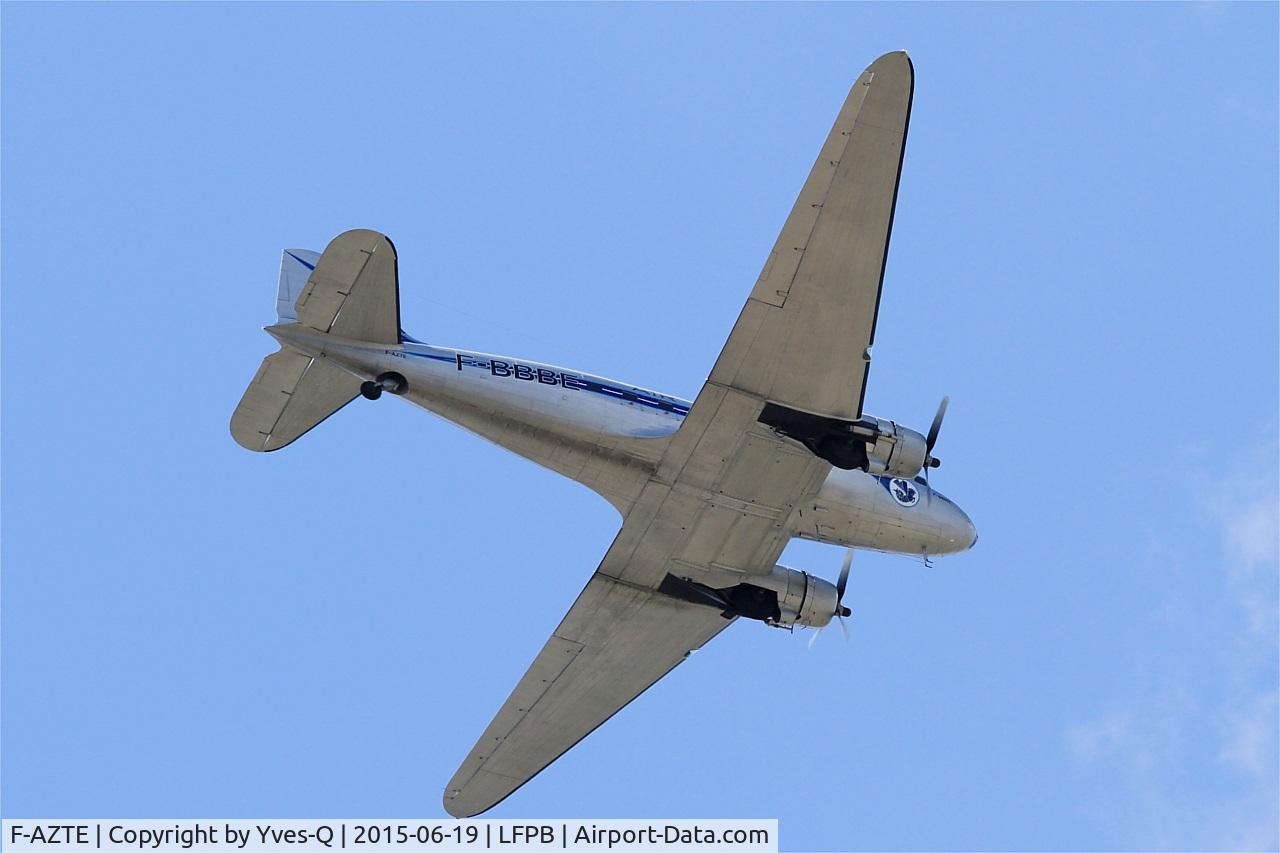 F-AZTE, 1943 Douglas C-47A-1-DL  Skytrain C/N 9172, Douglas C-47A Skytrain, On display, Paris-Le Bourget (LFPB-LBG) Air show 2015