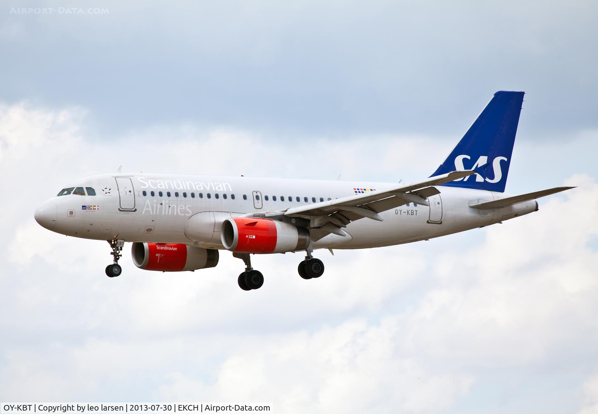 OY-KBT, 2007 Airbus A319-131 C/N 3292, Copenhagen 30.7.13
