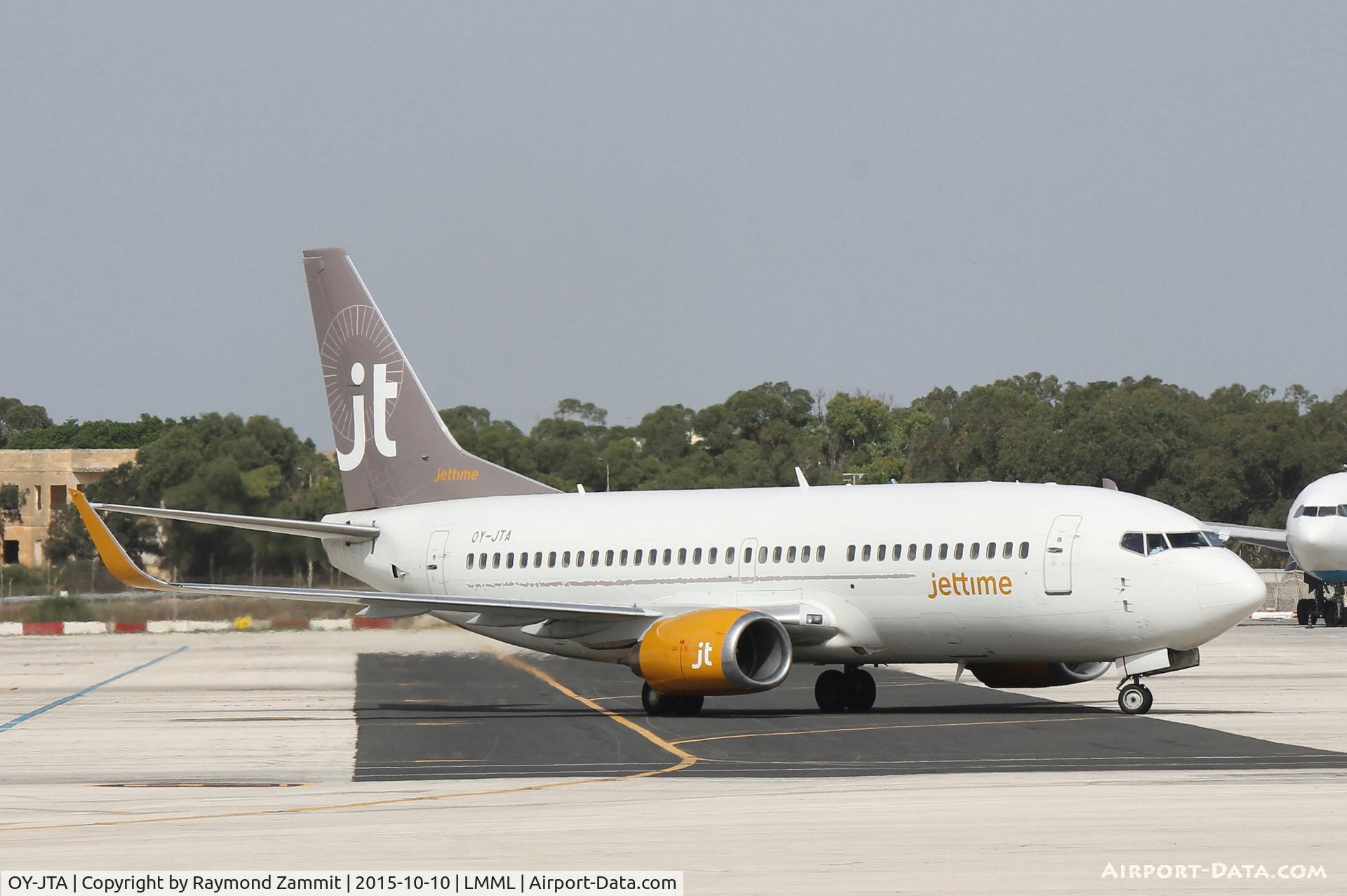 OY-JTA, 1987 Boeing 737-33A C/N 23631, B737-300 OY-JTA Jettime