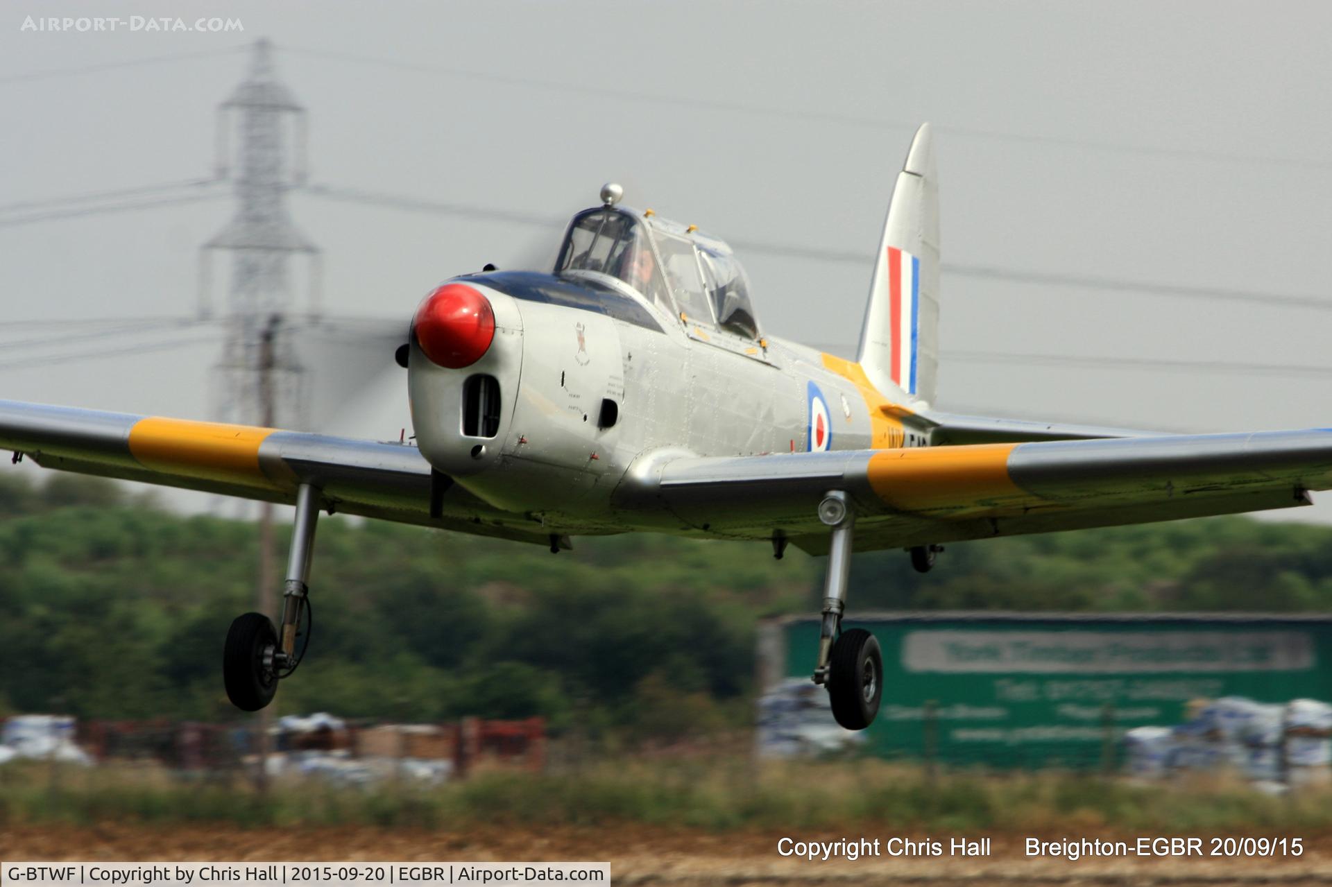 G-BTWF, 1951 De Havilland DHC-1 Chipmunk T.10 C/N C1/0564, at Breighton's Heli Fly-in, 2015