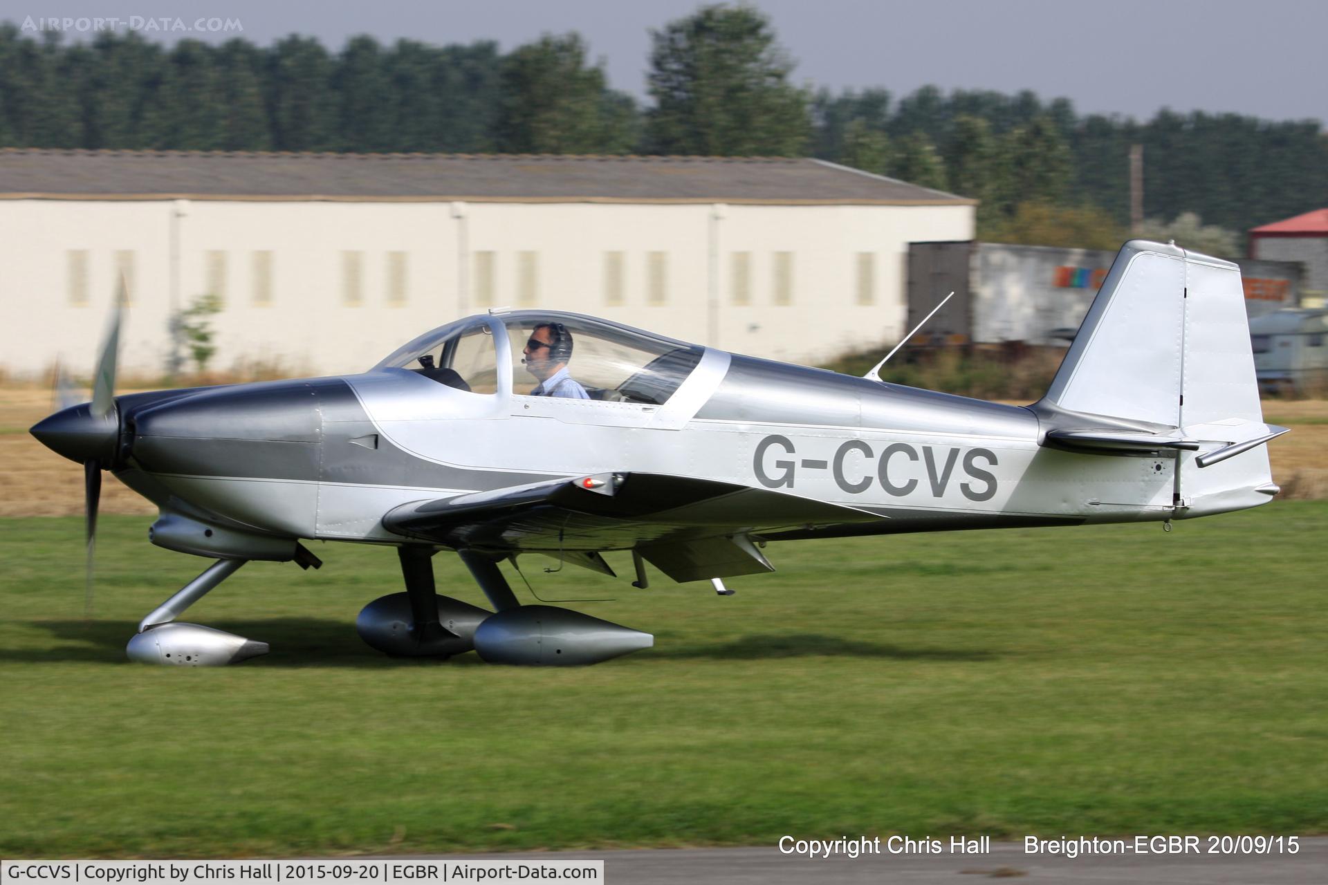 G-CCVS, 2010 Vans RV-6A C/N PFA 181A-13413, at Breighton's Heli Fly-in, 2015