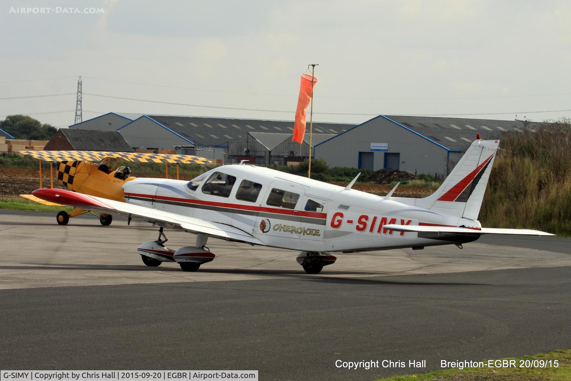 G-SIMY, 1976 Piper PA-32-300 Cherokee Six Cherokee Six C/N 32-7640082, at Breighton's Heli Fly-in, 2015