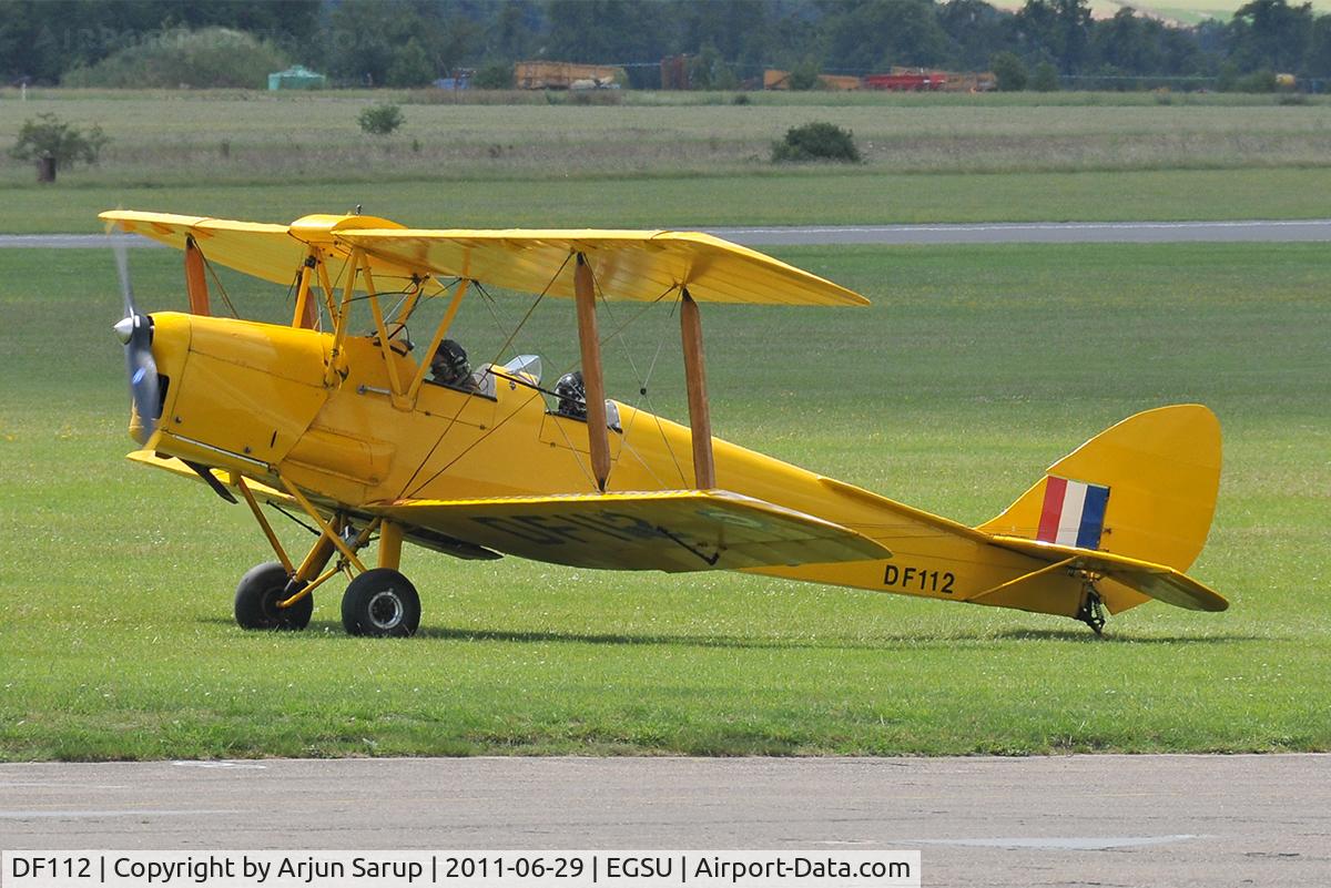 DF112, 1942 De Havilland DH-82A Tiger Moth II C/N 85861, Taxiing out for take off.