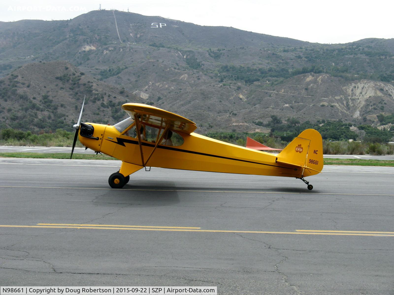 N98661, 1946 Piper J3C-65 Cub Cub C/N 18890, 1946 Piper J3C-65 CUB, Continental A&C75 75 Hp upgrade, taxi