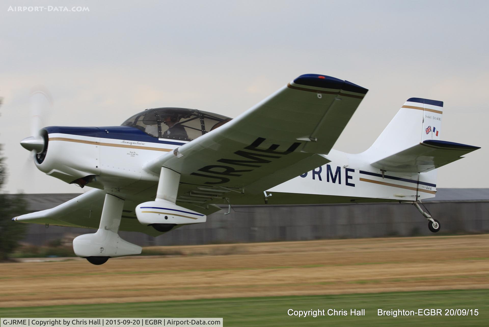 G-JRME, 2009 Jodel D-140E Mousquetaire IV C/N 444/PFA 251-13155, at Breighton's Heli Fly-in, 2015