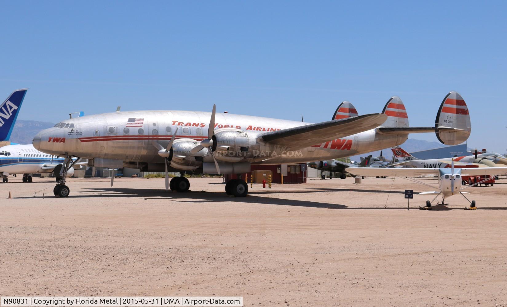 N90831, 1943 Lockheed C-69-1-LO/ l-049 Constellation C/N 049-1970, TWA Constellation