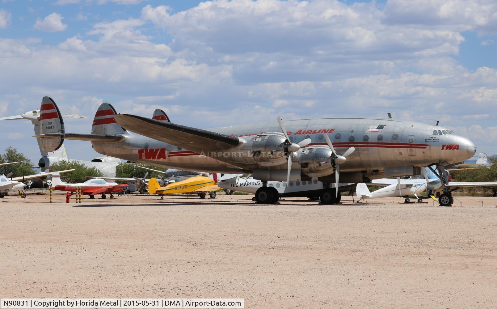 N90831, 1943 Lockheed C-69-1-LO/ l-049 Constellation C/N 049-1970, TWA Constellation