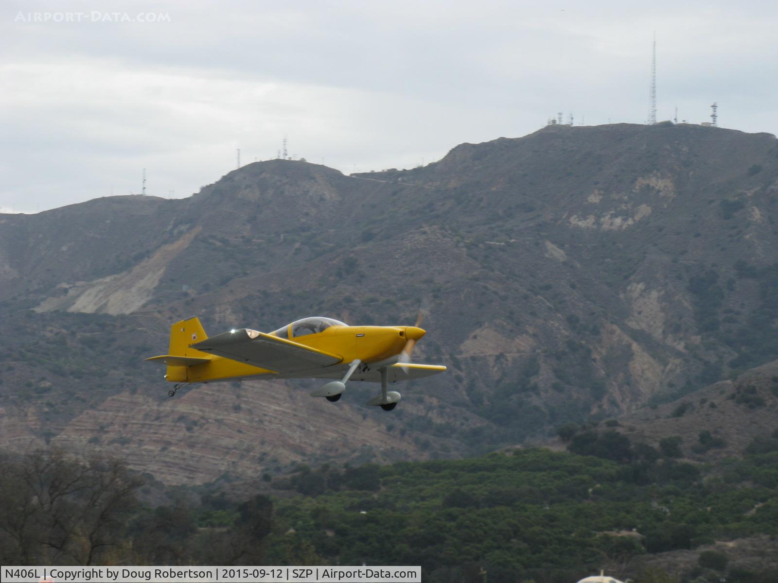 N406L, 2008 Vans RV-6 C/N 936, Provo PROVO 6, Lycoming O-320 160 Hp, another takeoff climb Rwy 22