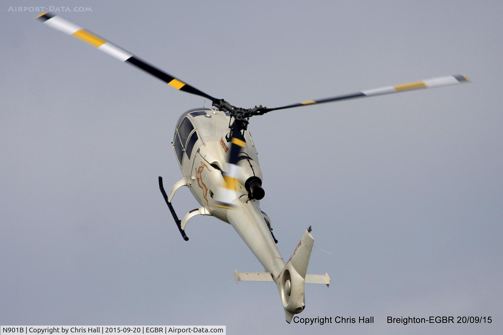 N901B, 1977 Aerospatiale SA-341G Gazelle C/N 1410, at Breighton's Heli Fly-in, 2015