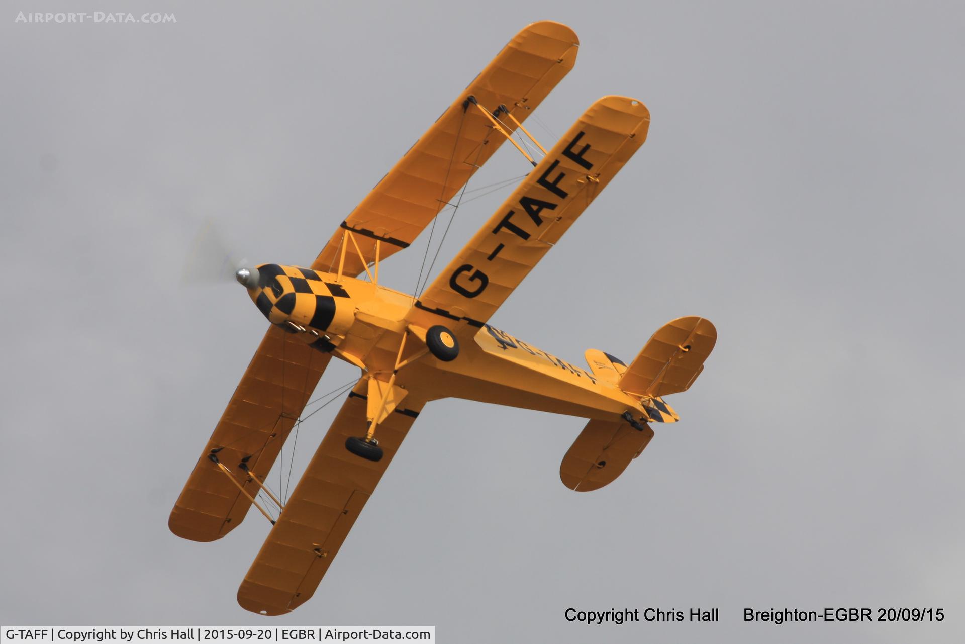 G-TAFF, 1957 CASA 1-131E Jungmann C/N 1129, at Breighton's Heli Fly-in, 2015