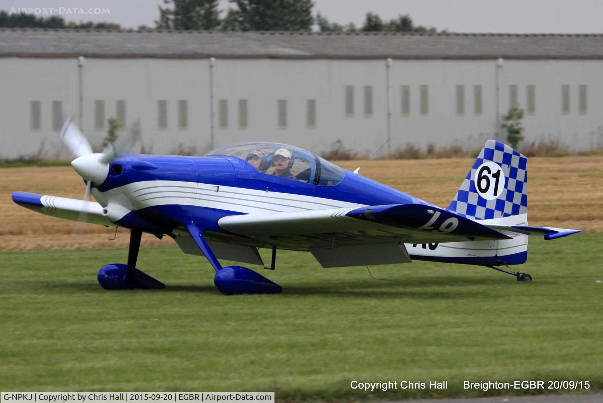 G-NPKJ, 1998 Vans RV-6 C/N PFA 181-13138, at Breighton's Heli Fly-in, 2015