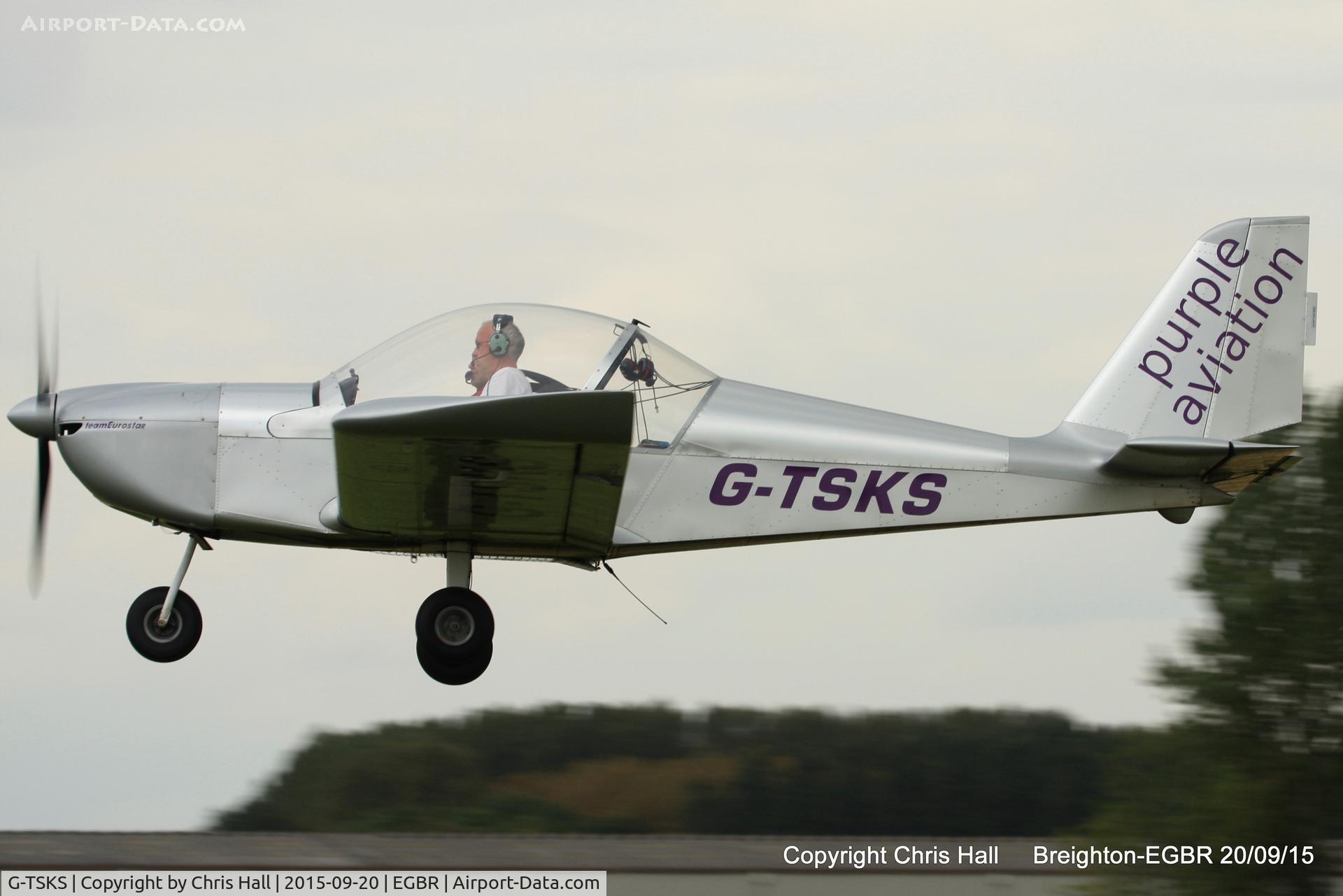 G-TSKS, 2009 Cosmik EV-97 TeamEurostar UK C/N 3320, at Breighton's Heli Fly-in, 2015