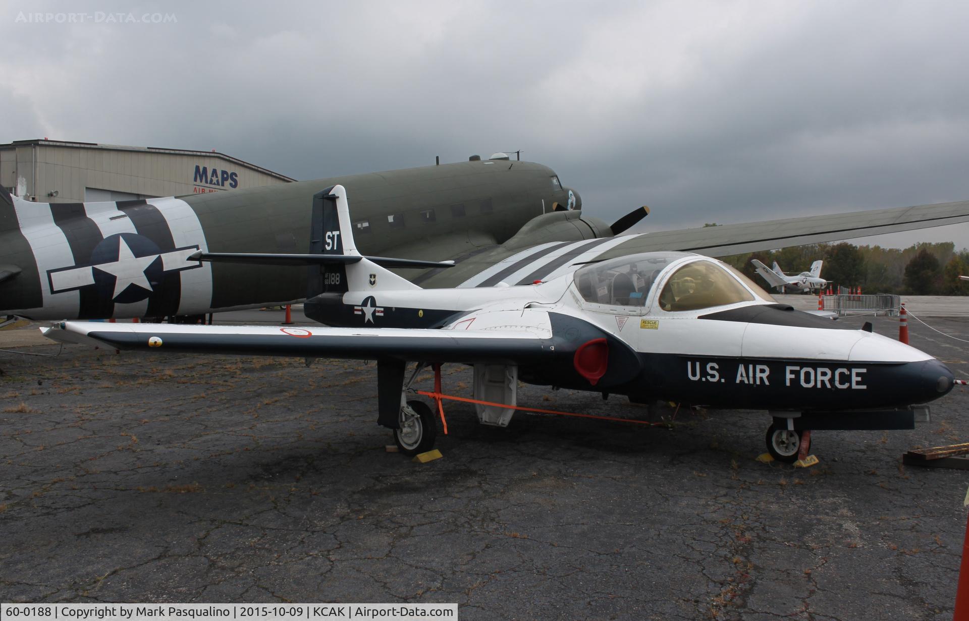 60-0188, 1960 Cessna T-37B Tweety Bird C/N 40685, Cessna T-37B