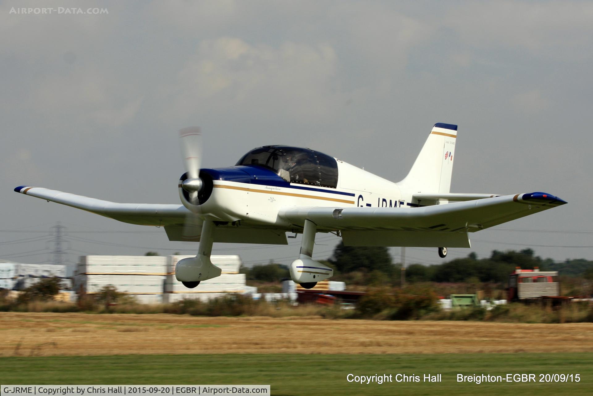 G-JRME, 2009 Jodel D-140E Mousquetaire IV C/N 444/PFA 251-13155, at Breighton's Heli Fly-in, 2015
