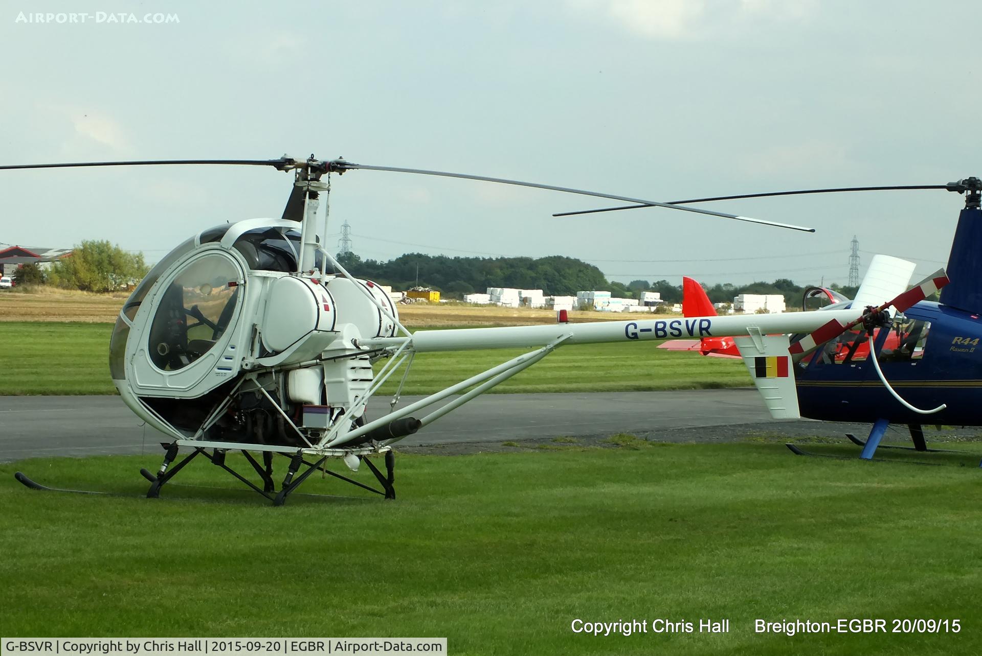 G-BSVR, 1986 Schweizer 269C C/N S-1236, at Breighton's Heli Fly-in, 2015