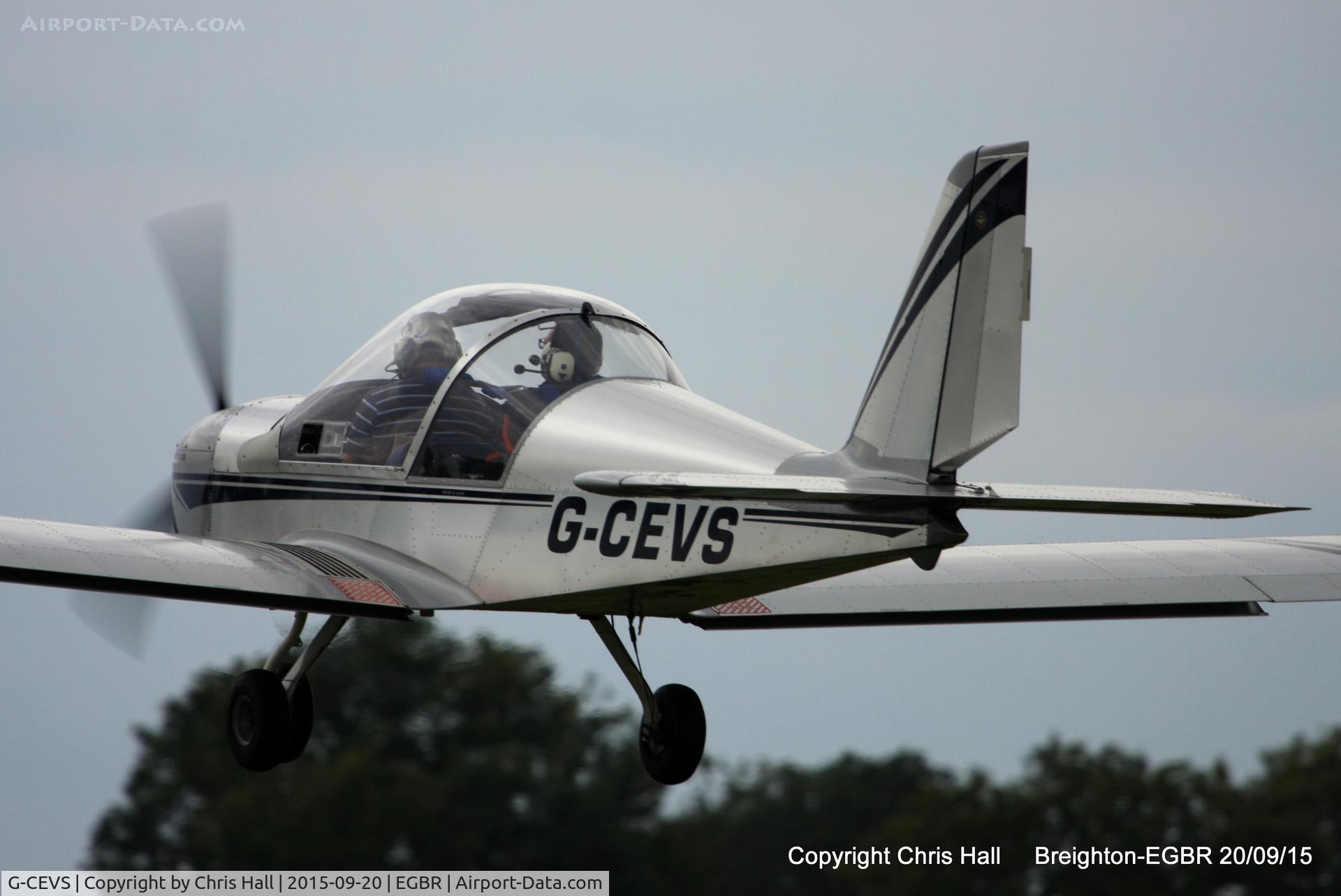 G-CEVS, 2007 Cosmik EV-97 TeamEurostar UK C/N 3102, at Breighton's Heli Fly-in, 2015