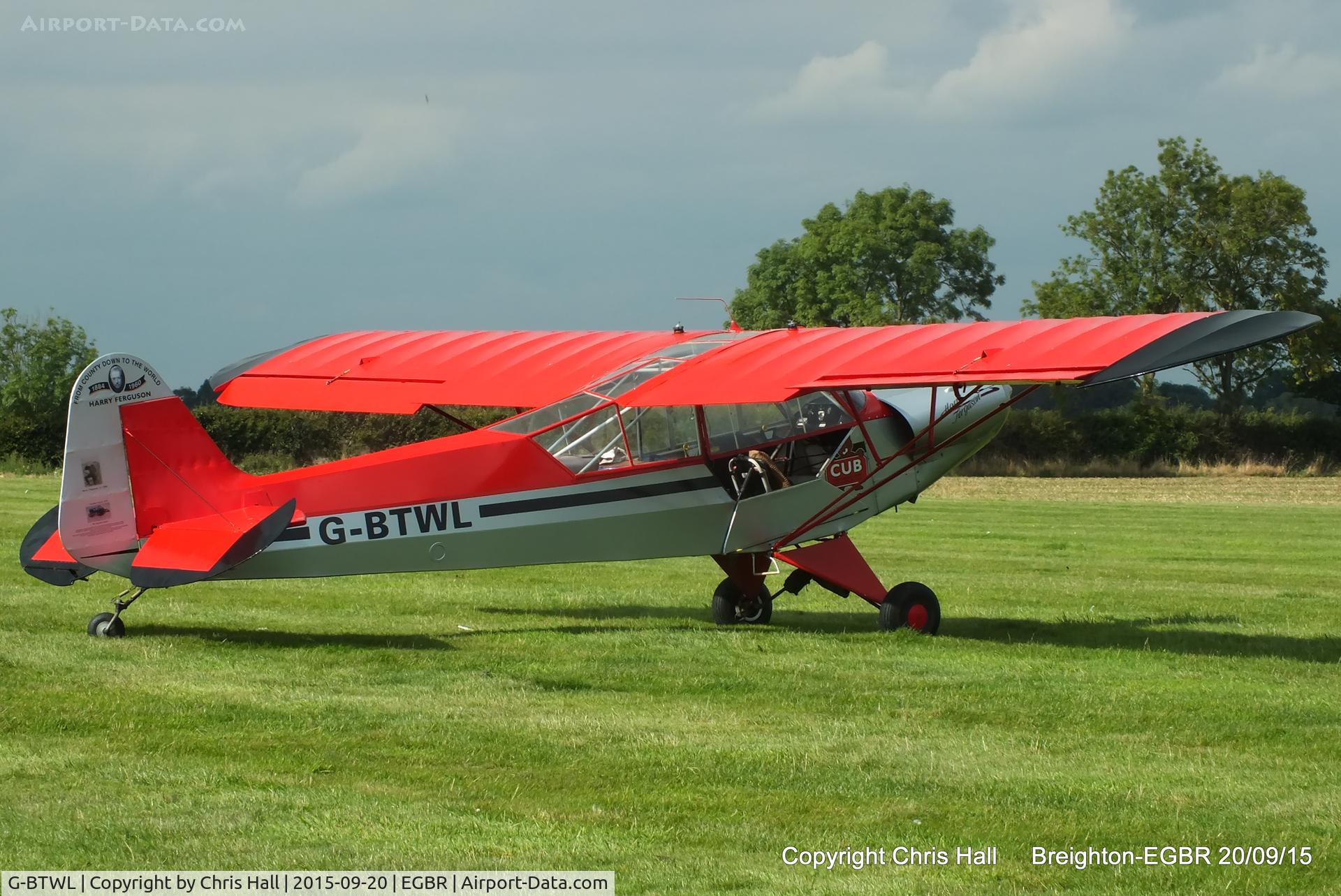G-BTWL, 1992 Wag-Aero Sport Trainer C/N PFA 108-10893, at Breighton's Heli Fly-in, 2015