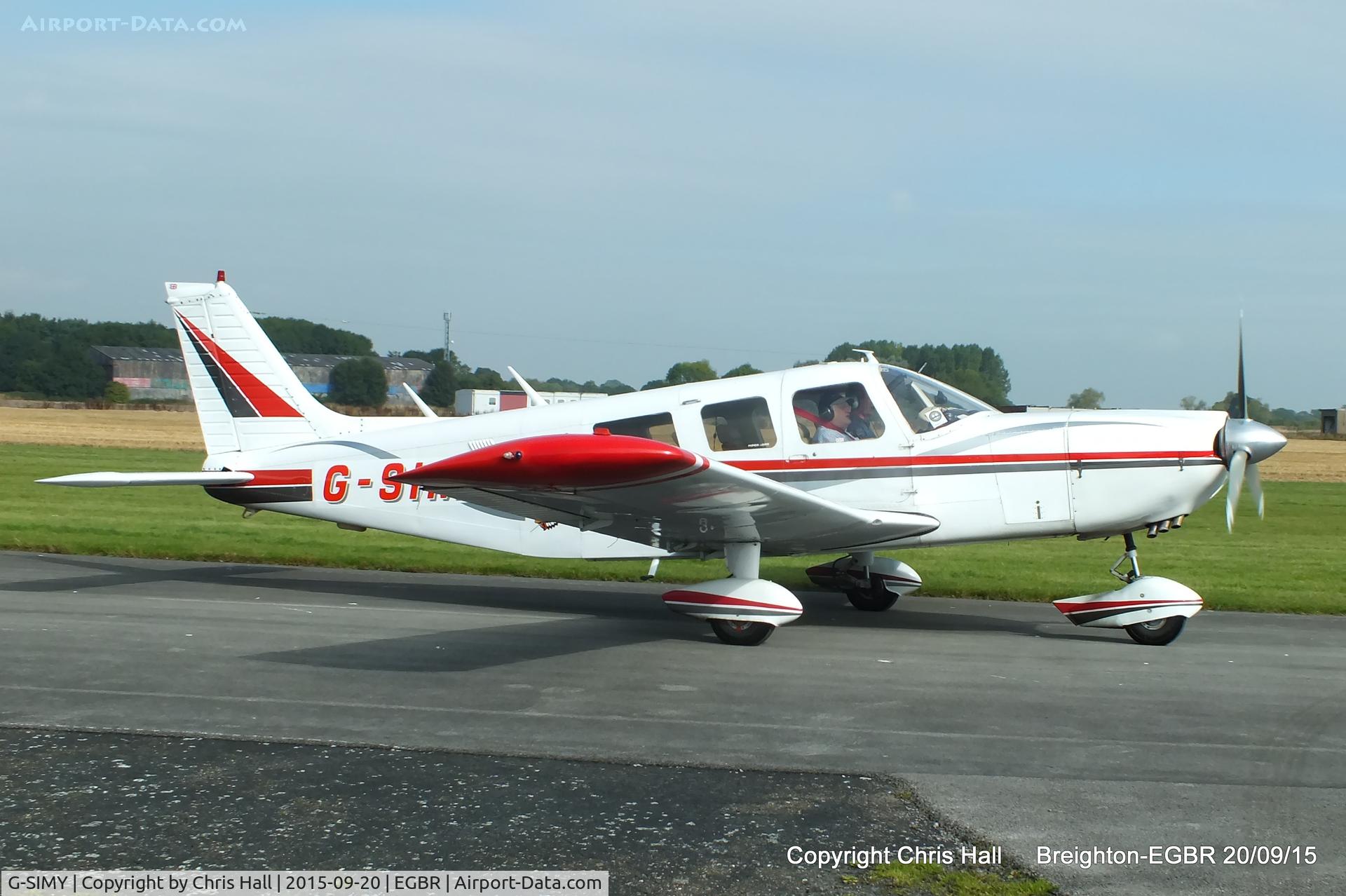 G-SIMY, 1976 Piper PA-32-300 Cherokee Six Cherokee Six C/N 32-7640082, at Breighton's Heli Fly-in, 2015