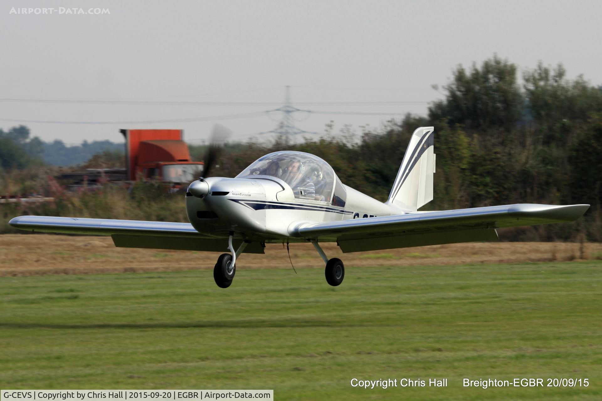 G-CEVS, 2007 Cosmik EV-97 TeamEurostar UK C/N 3102, at Breighton's Heli Fly-in, 2015