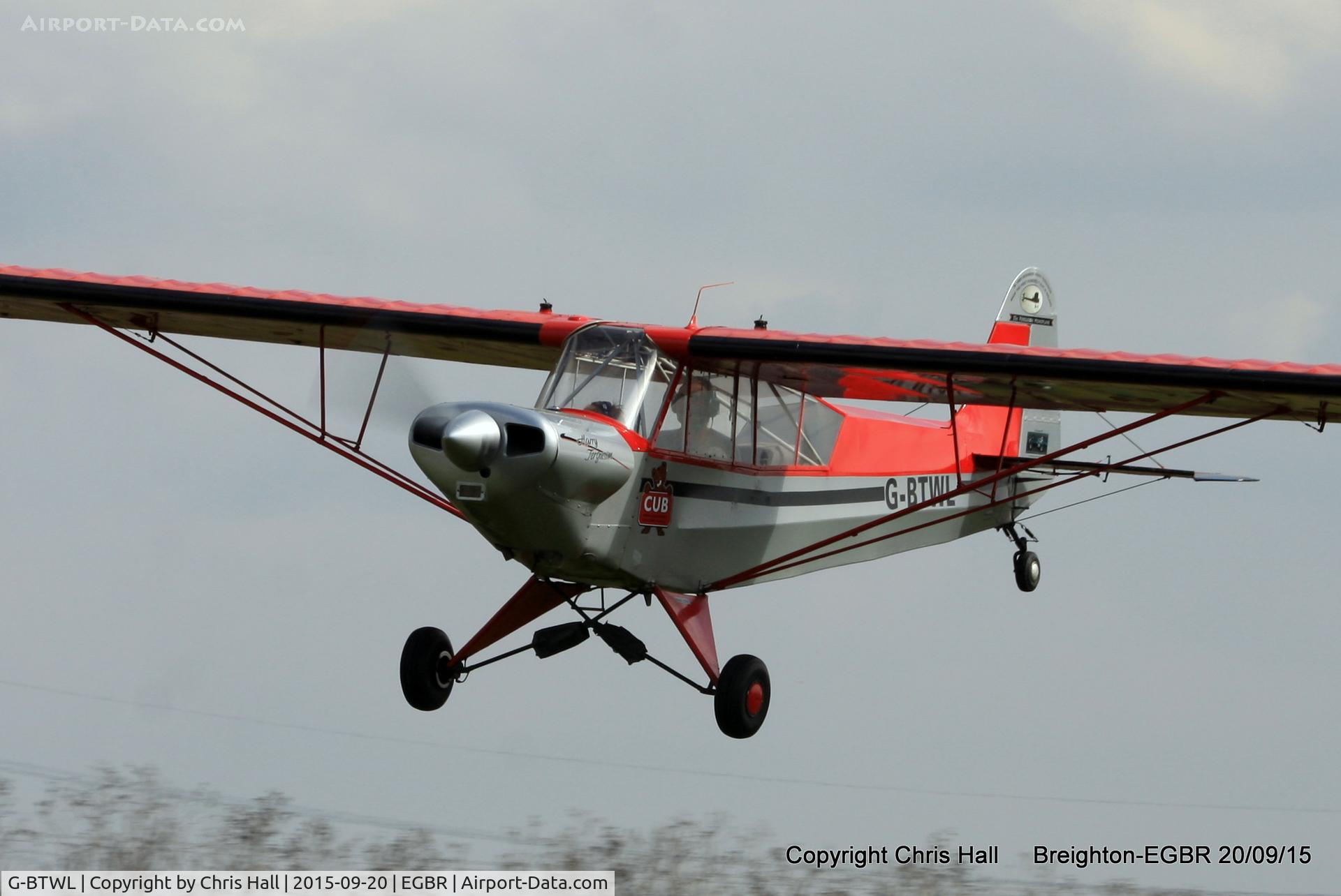 G-BTWL, 1992 Wag-Aero Sport Trainer C/N PFA 108-10893, at Breighton's Heli Fly-in, 2015
