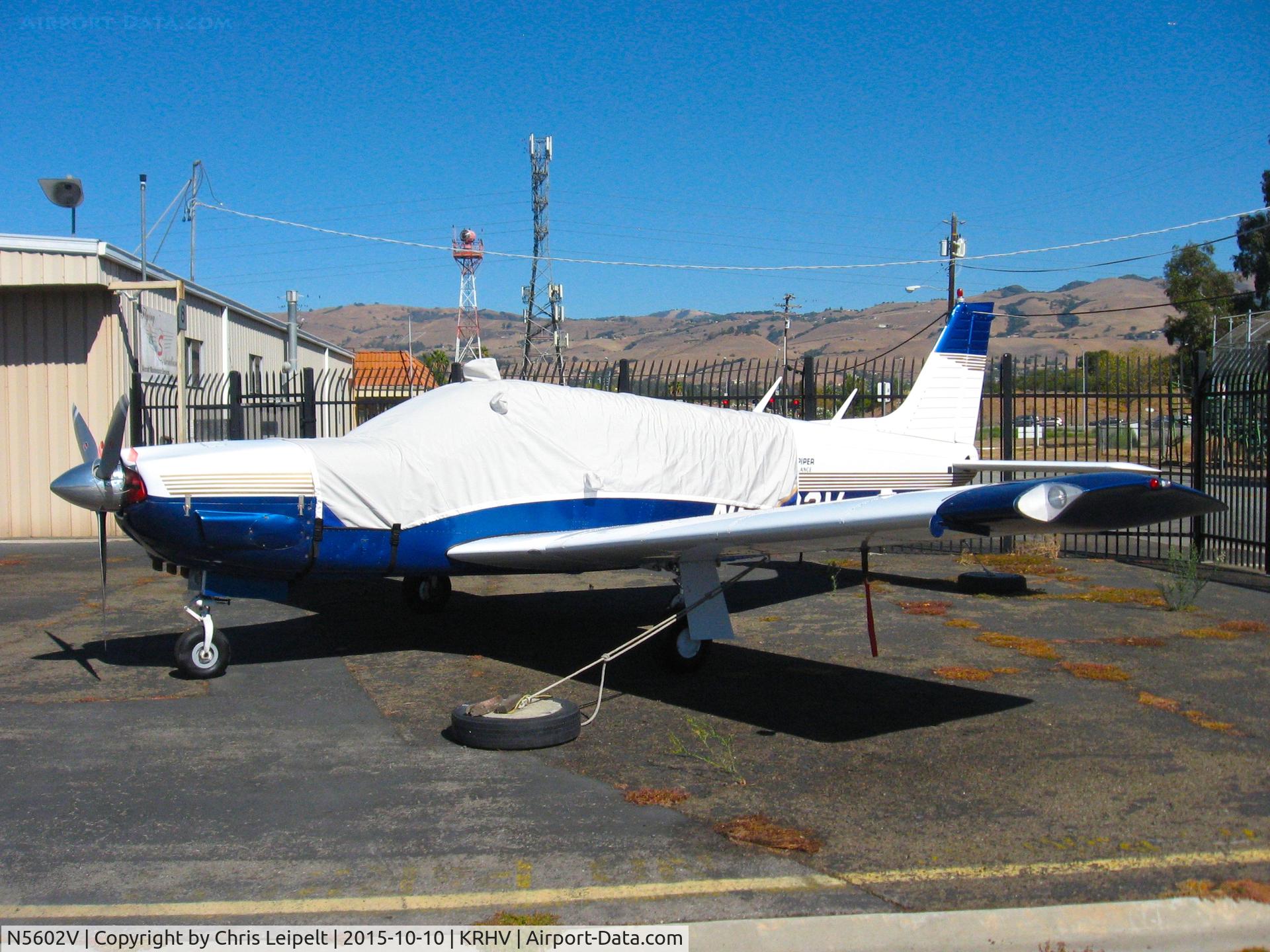 N5602V, Piper PA-32R-300 Cherokee Lance C/N 32R-7780345, AirplanesUSA LLC (Schaumburg, IL) Piper PA-32-300 sitting in front of the Flying S Aviation hangar at Reid Hillview Airport, San Jose, CA.