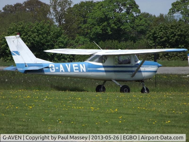 G-AVEN, 1966 Reims F150G C/N 0202, 40's Weekend Fly-In Visitor.