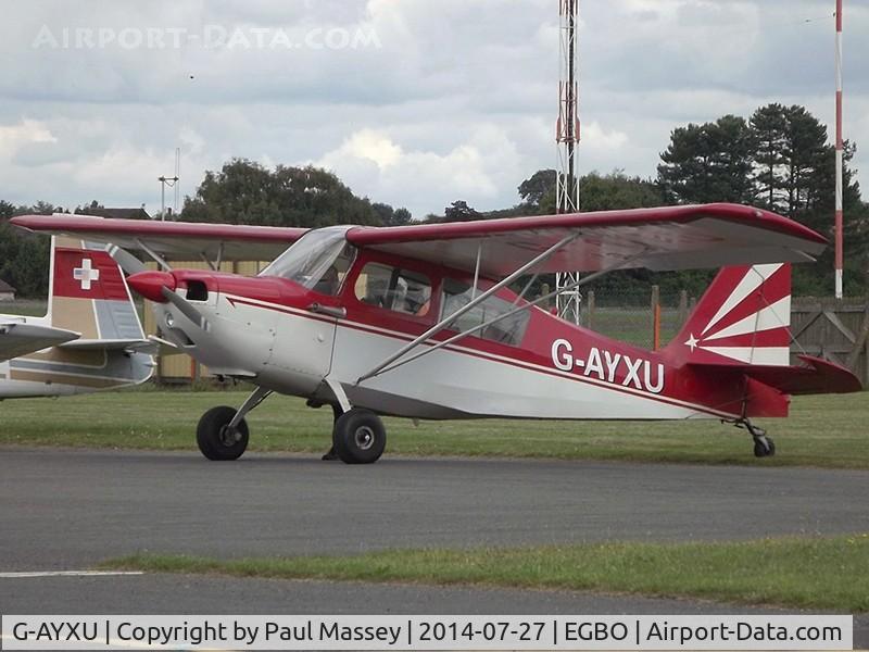 G-AYXU, 1969 Bellanca 7KCAB Citabria C/N 232-70, Visitor to EGBO. EX:-N7587F.