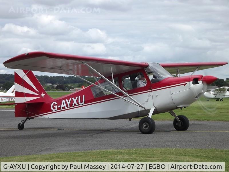 G-AYXU, 1969 Bellanca 7KCAB Citabria C/N 232-70, Champion 7KCAB Citabria. EX:-N7587F.