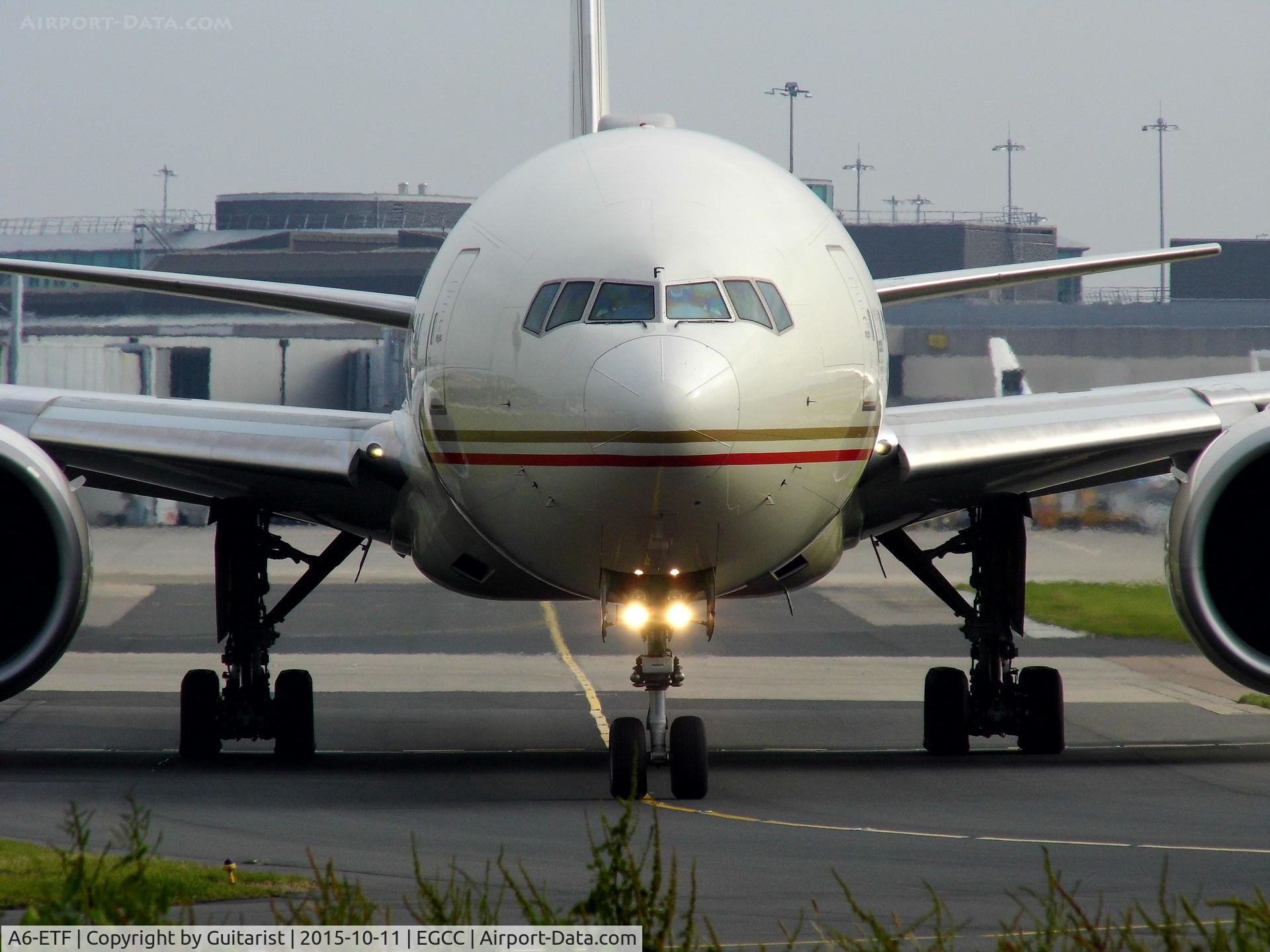A6-ETF, 2009 Boeing 777-3FX/ER C/N 39700, At Manchester