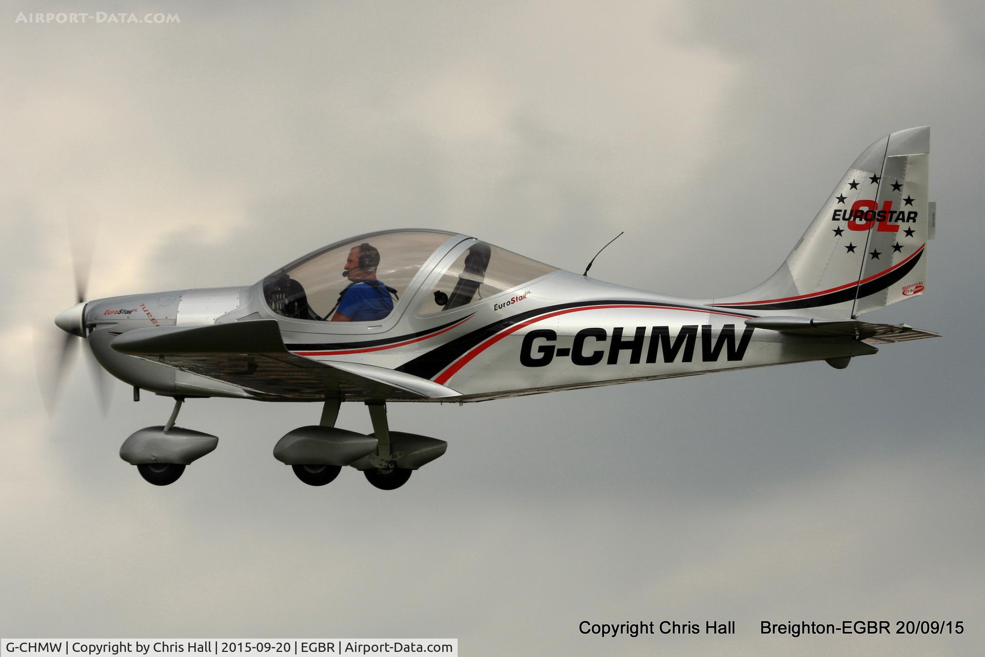 G-CHMW, 2013 Aerotechnik EV-97 Eurostar SL C/N LAA 315B-15158, at Breighton's Heli Fly-in, 2015
