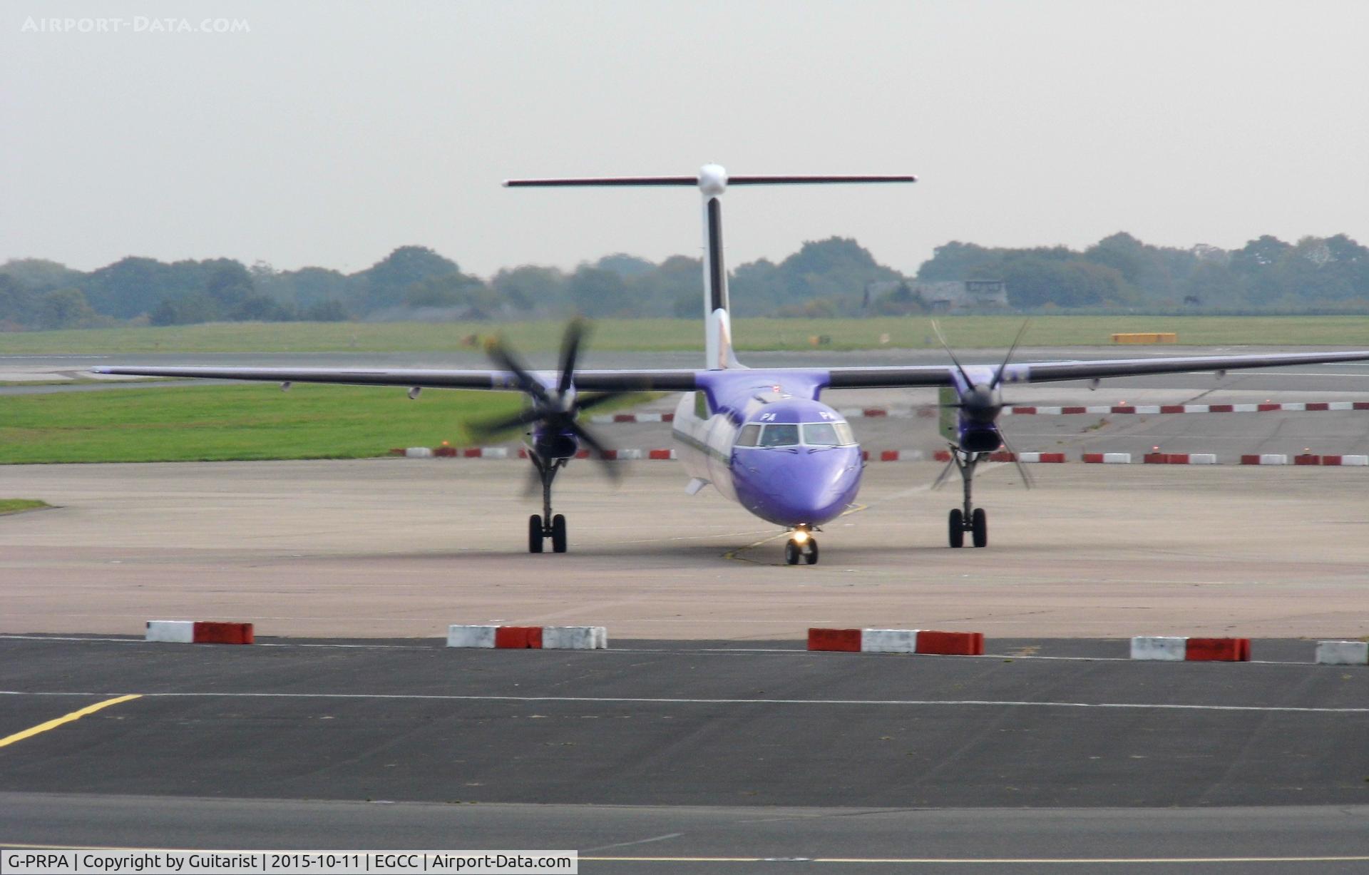 G-PRPA, 2008 De Havilland Canada DHC-8-402 Dash 8 C/N 4187, At Manchester