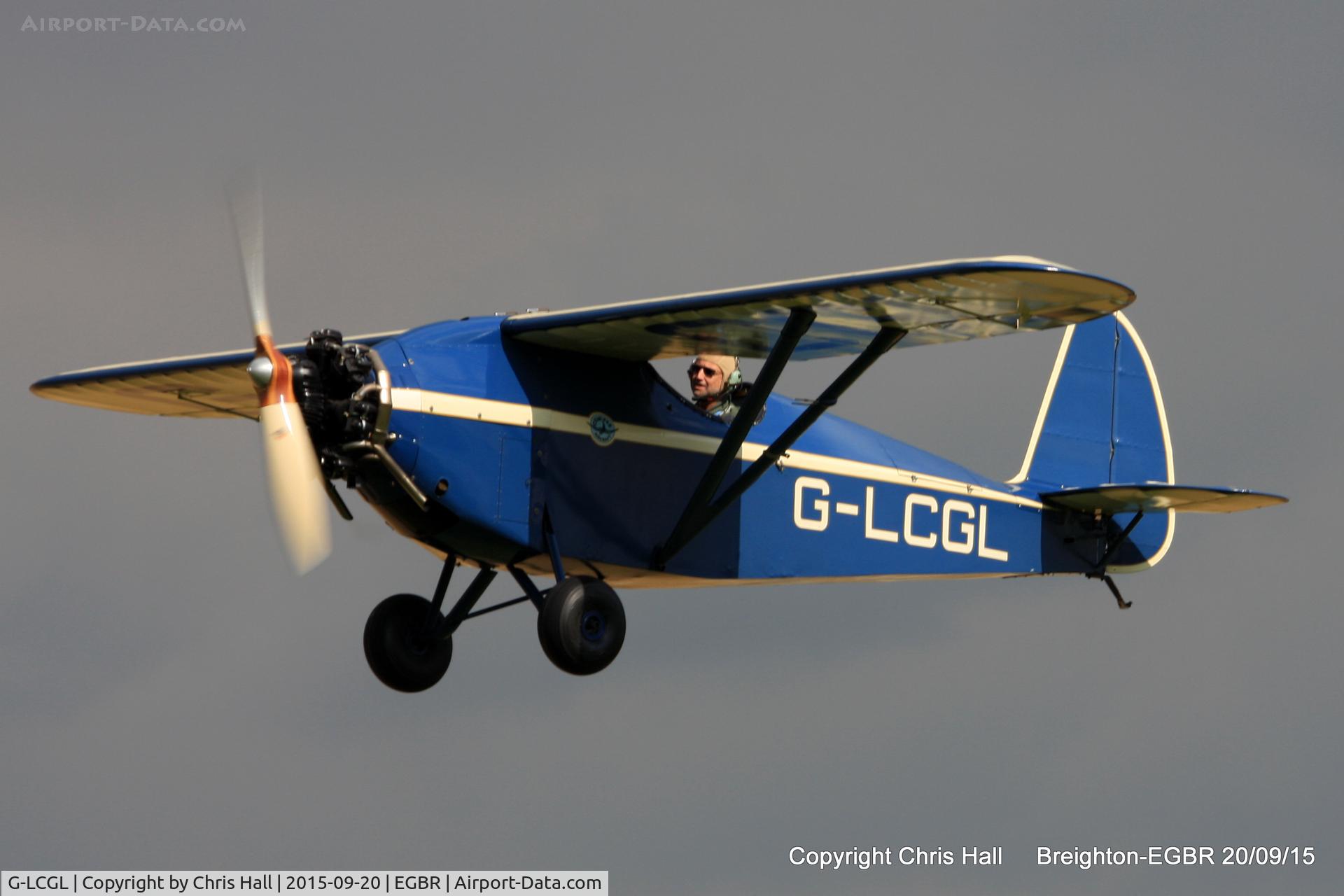 G-LCGL, 1993 Comper CLA7 Swift Replica C/N PFA 103-11089, at Breighton's Heli Fly-in, 2015
