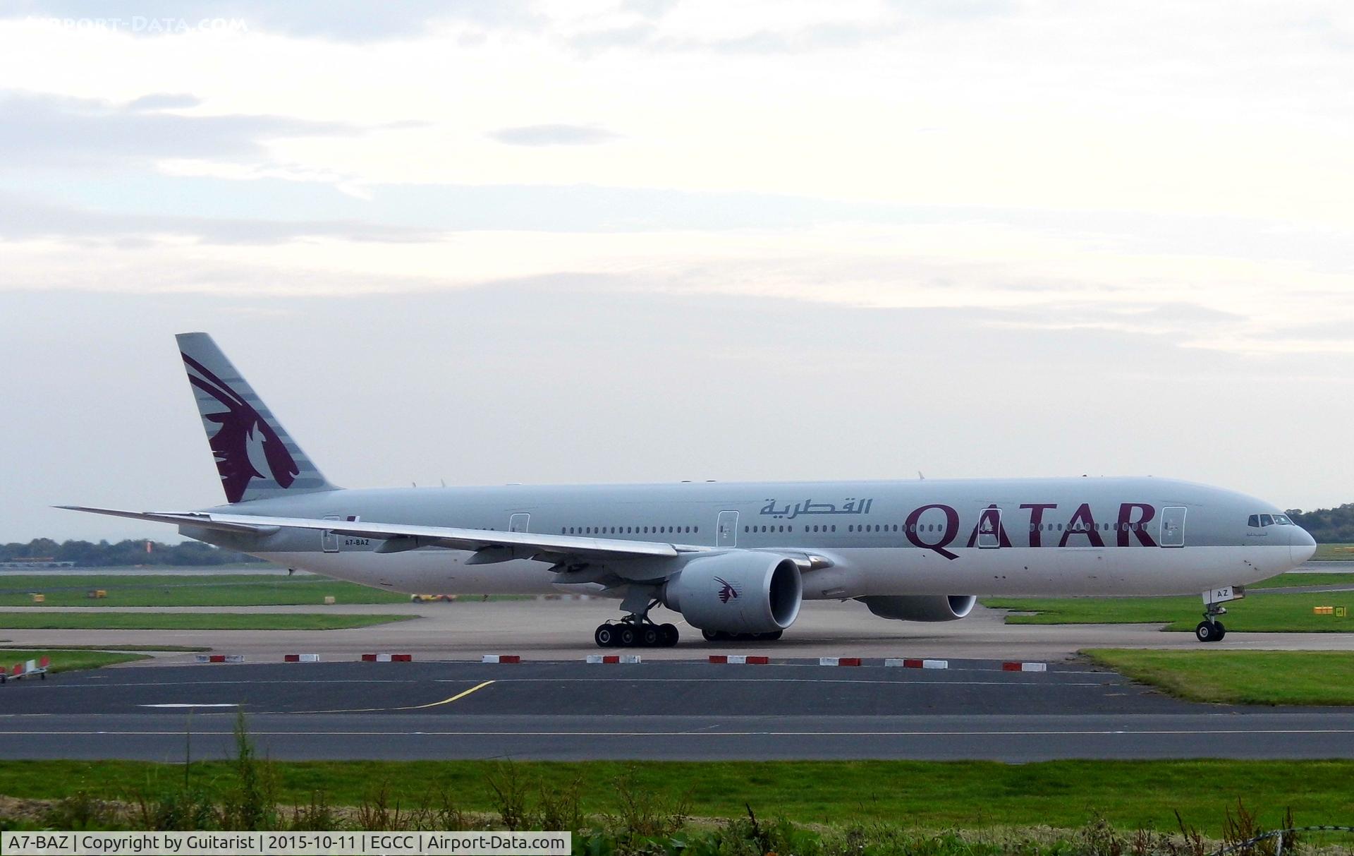 A7-BAZ, 2013 Boeing 777-3DZ/ER C/N 41781, At Manchester