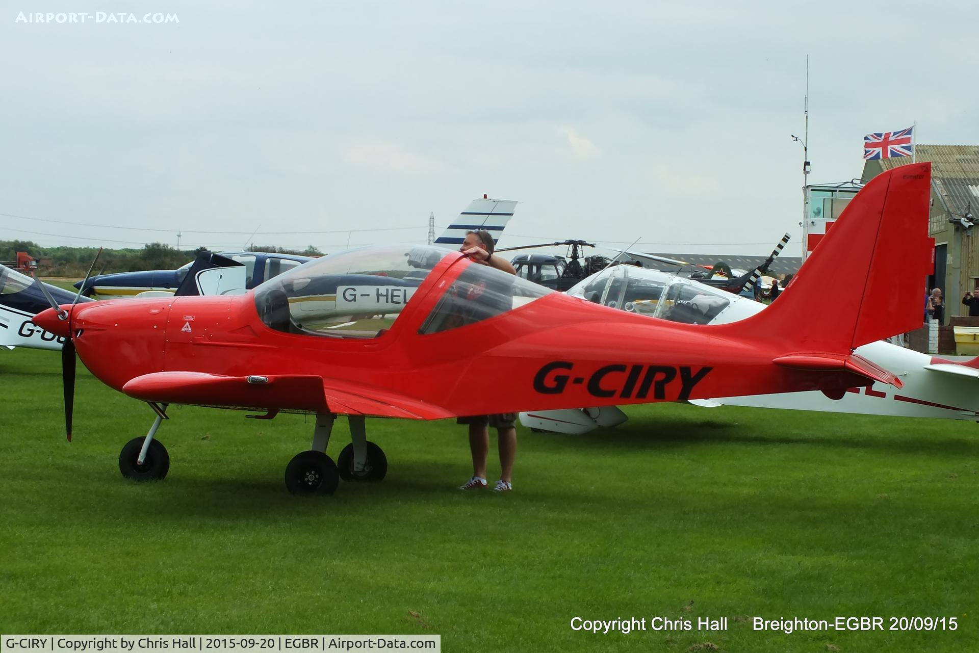 G-CIRY, 2015 Evektor EV-97 Eurostar SL C/N 2015-4222, at Breighton's Heli Fly-in, 2015