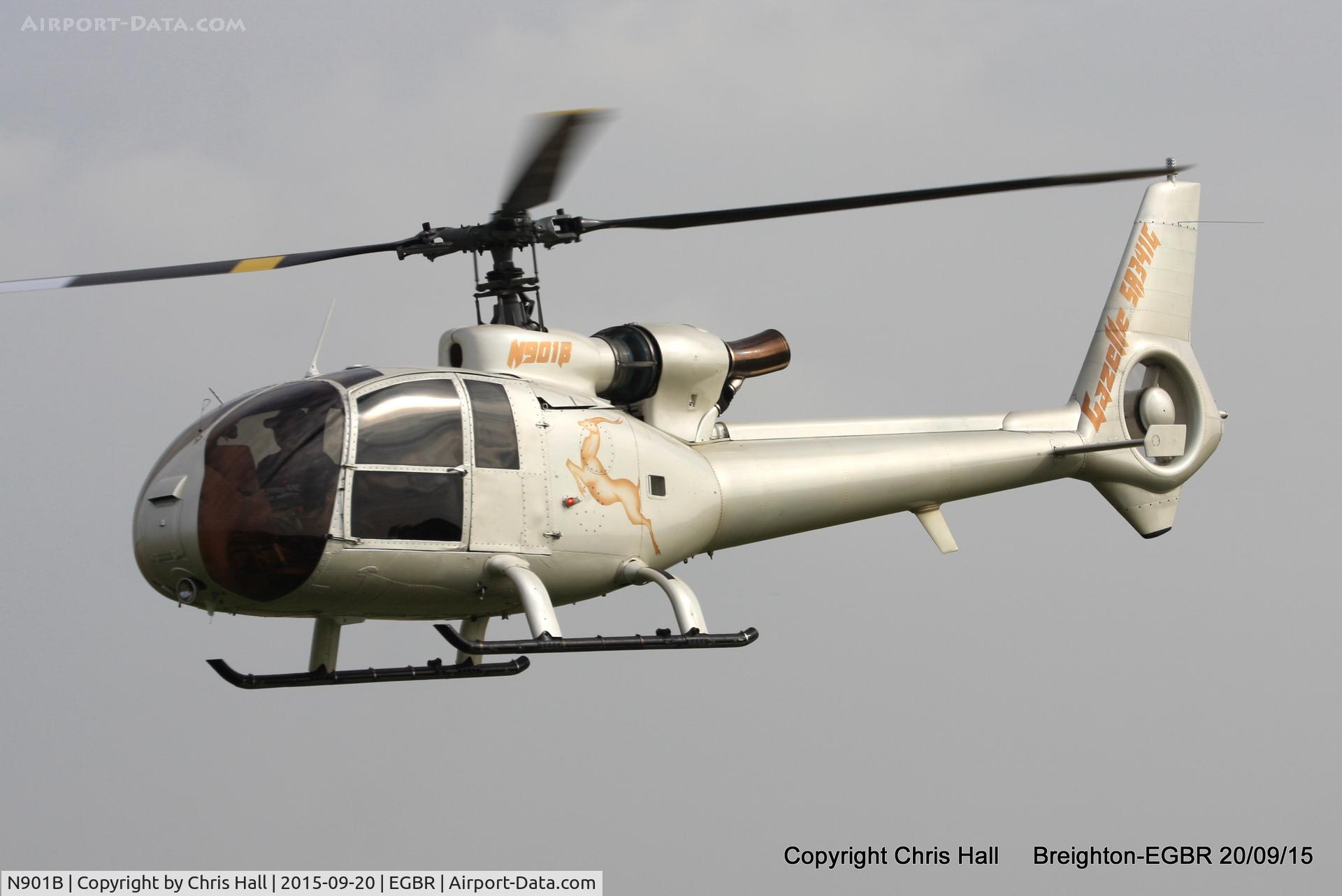 N901B, 1977 Aerospatiale SA-341G Gazelle C/N 1410, at Breighton's Heli Fly-in, 2015