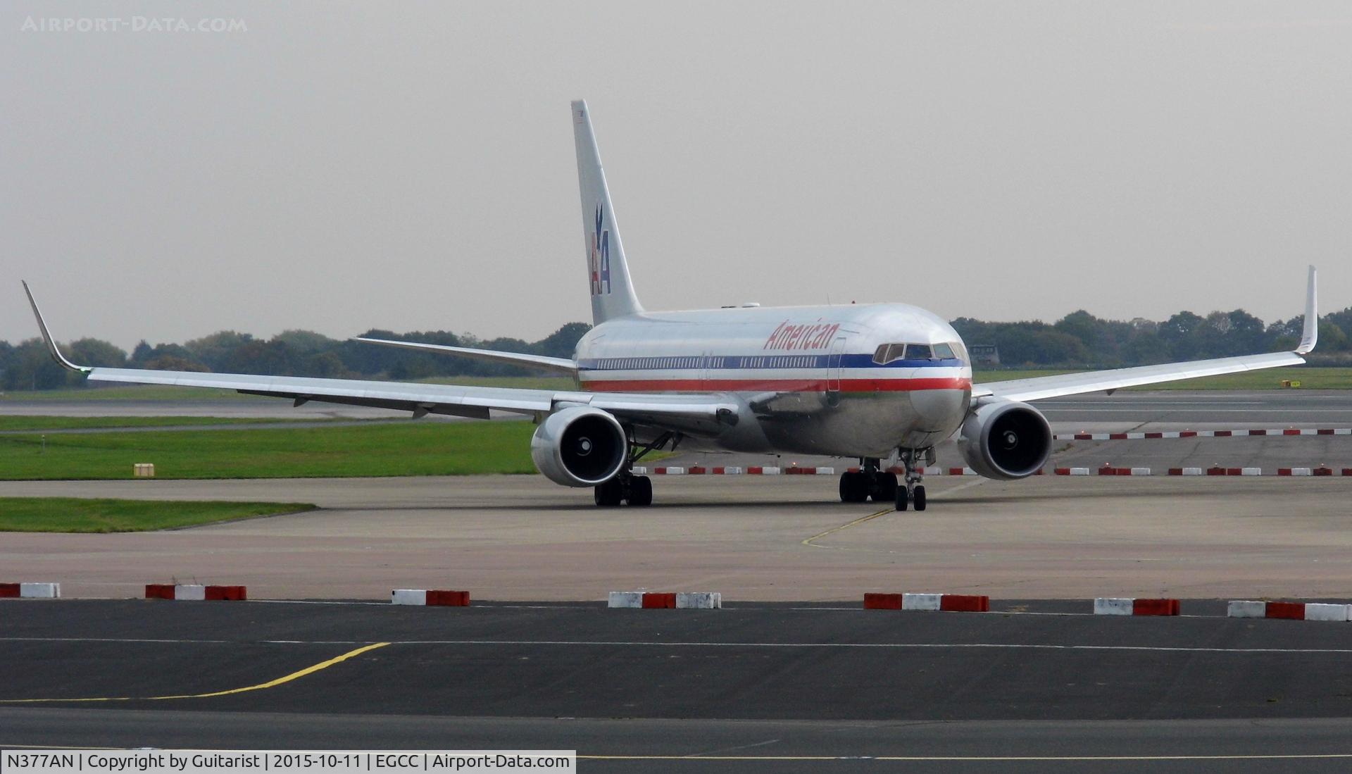 N377AN, 1992 Boeing 767-323 C/N 25446, At Manchester