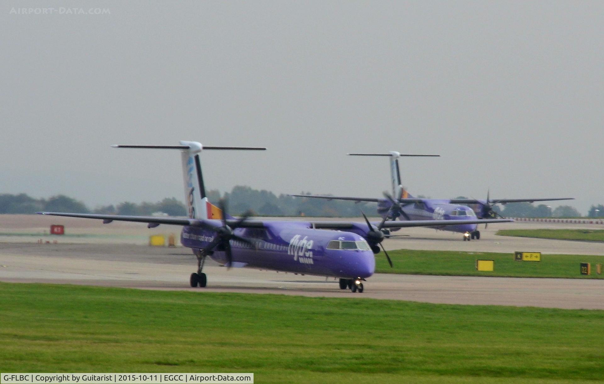G-FLBC, 2009 De Havilland Canada DHC-8-402Q Dash 8 C/N 4257, At Manchester