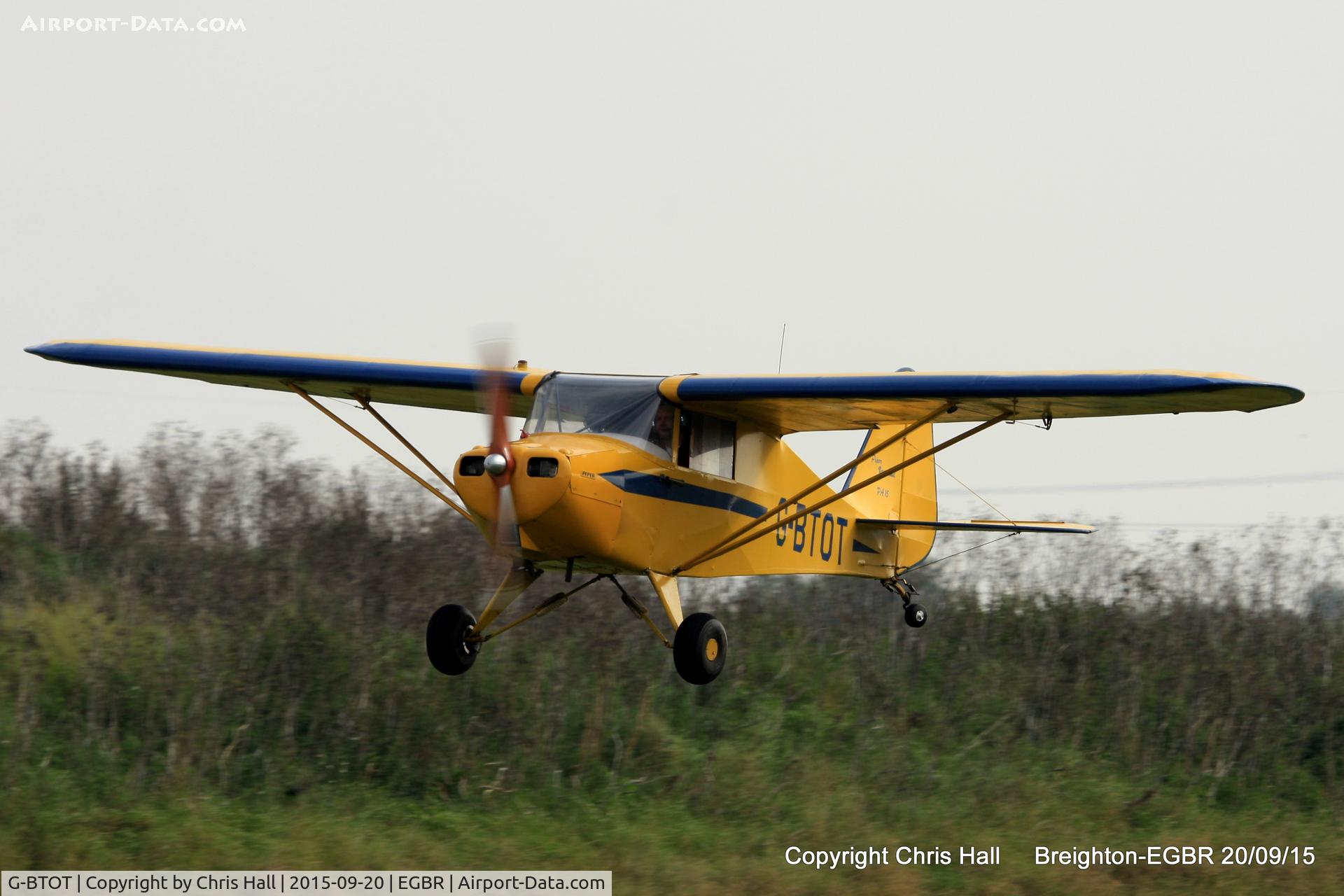 G-BTOT, 1955 Piper PA-15 Vagabond Vagabond C/N 15-60, at Breighton's Heli Fly-in, 2015