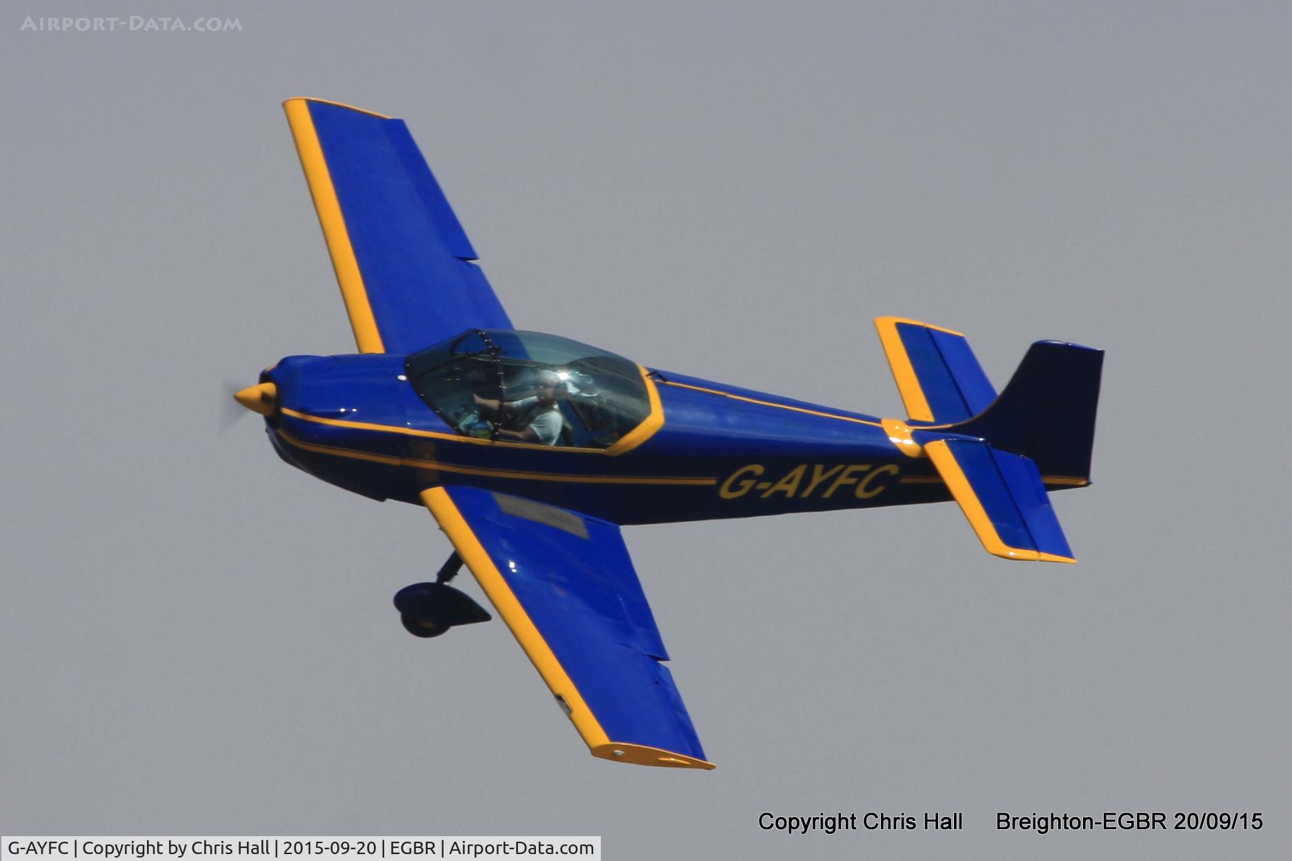 G-AYFC, 1970 Rollason Druine D-62B Condor C/N RAE/644, at Breighton's Heli Fly-in, 2015