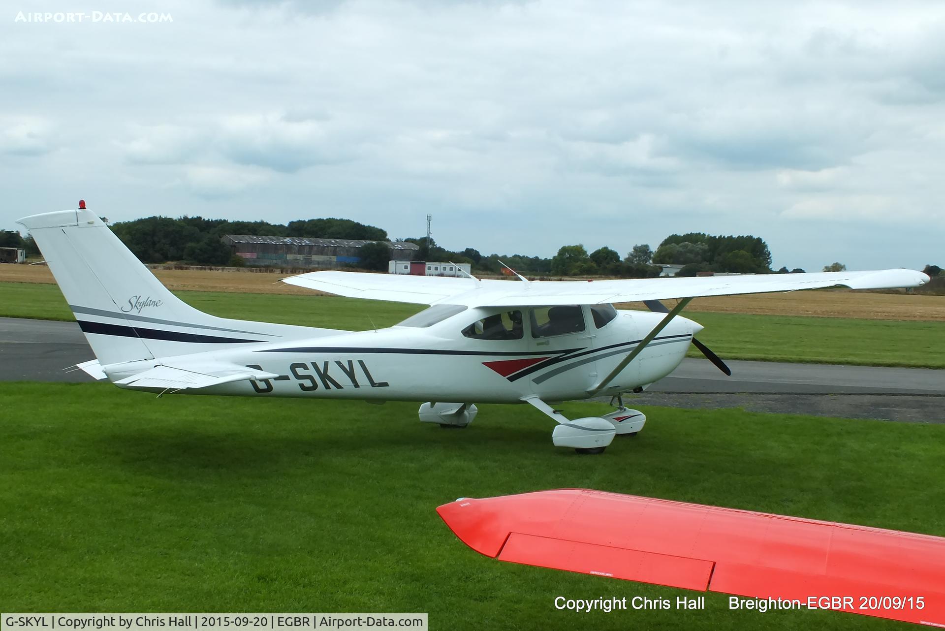 G-SKYL, 1998 Cessna 182S Skylane C/N 18280176, at Breighton's Heli Fly-in, 2015