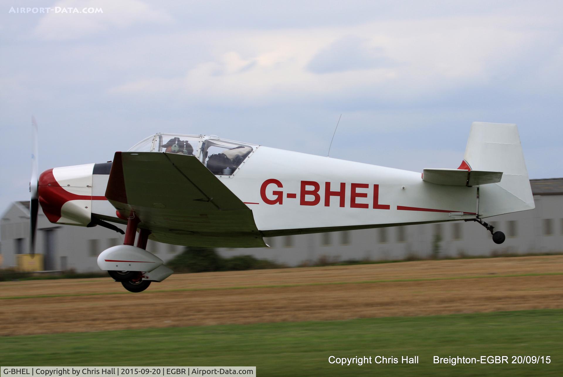 G-BHEL, 1957 SAN Jodel D-117 C/N 735, at Breighton's Heli Fly-in, 2015