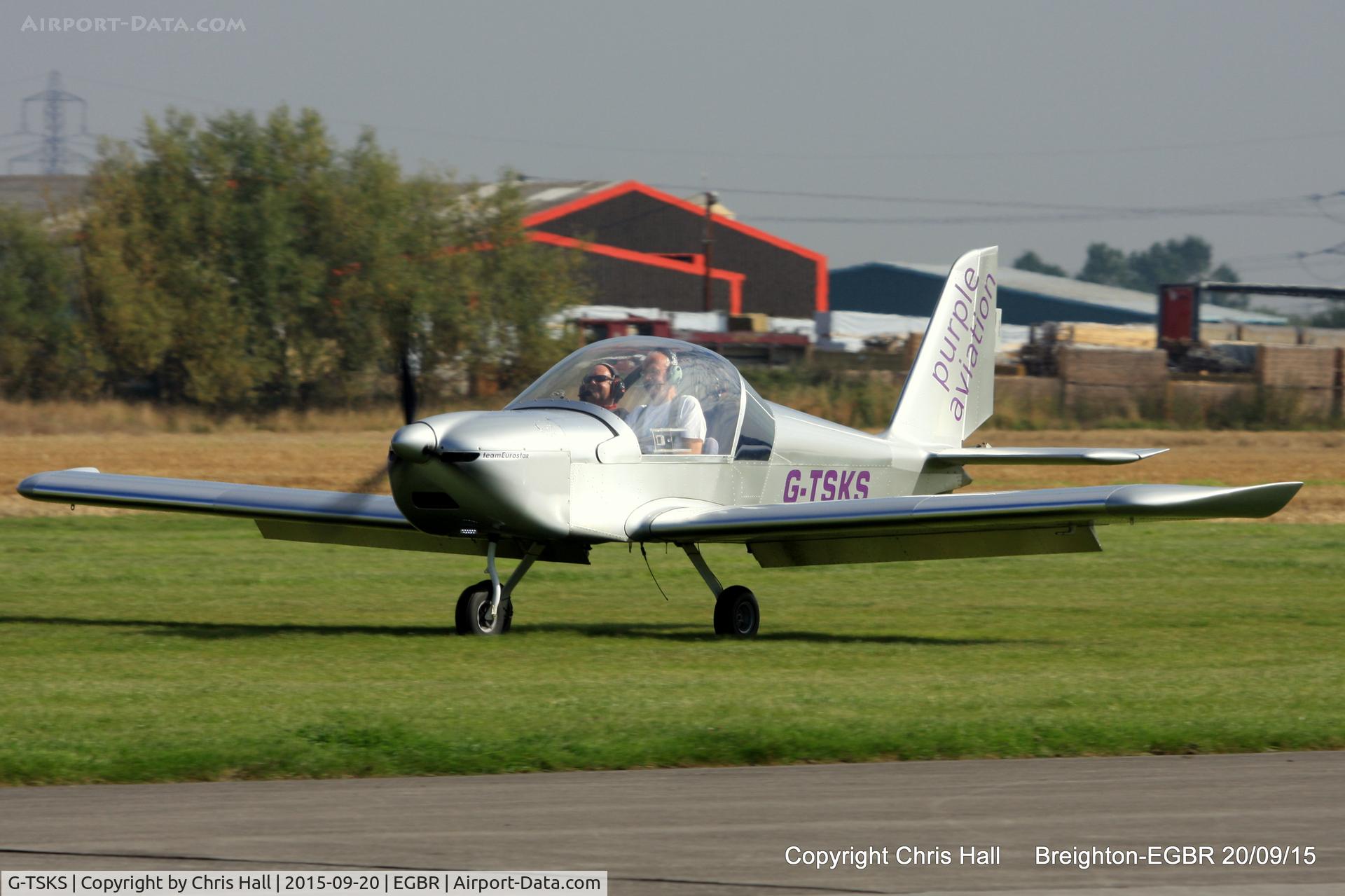 G-TSKS, 2009 Cosmik EV-97 TeamEurostar UK C/N 3320, at Breighton's Heli Fly-in, 2015