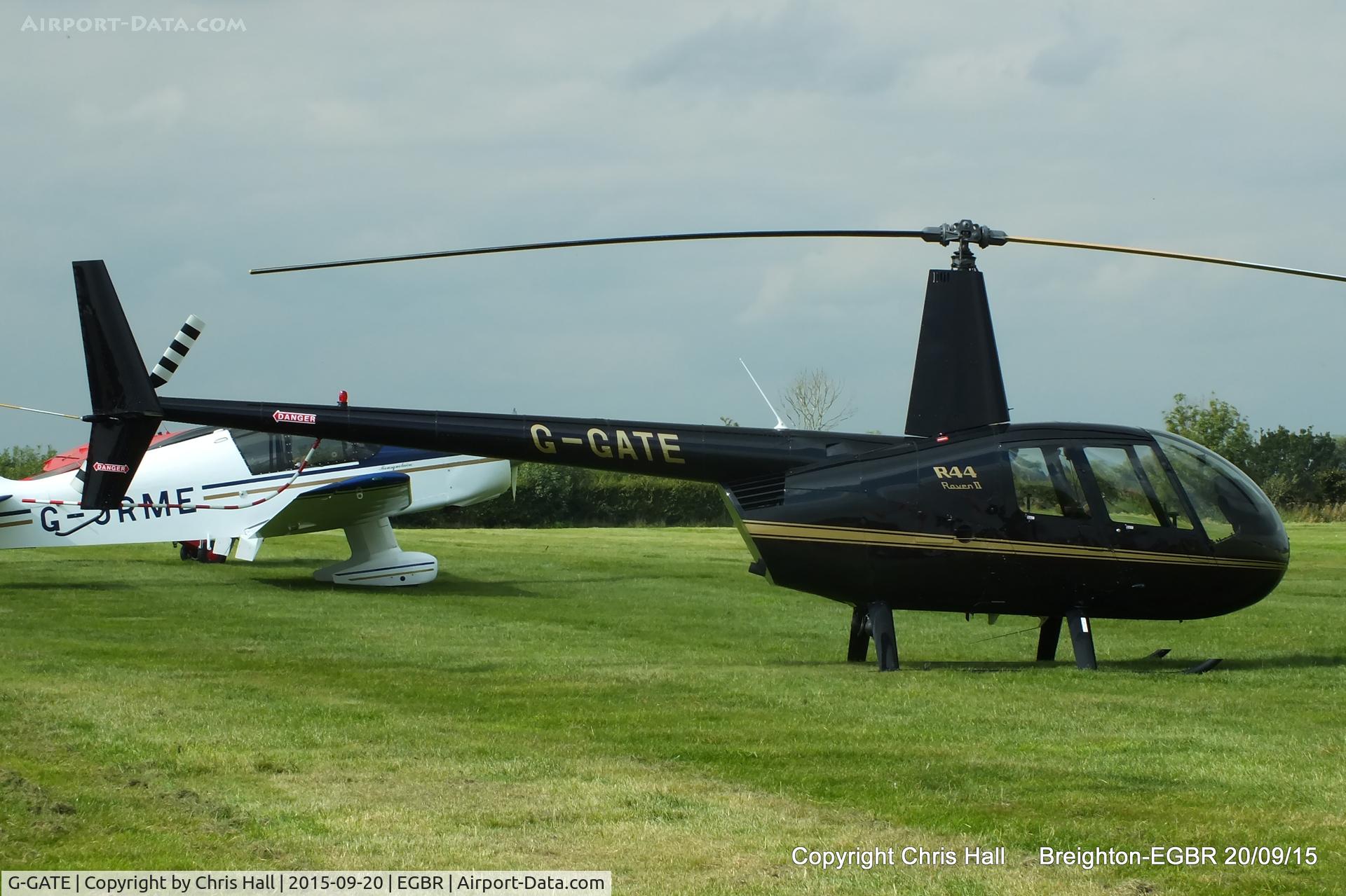 G-GATE, 2004 Robinson R44 Raven II C/N 10448, at Breighton's Heli Fly-in, 2015