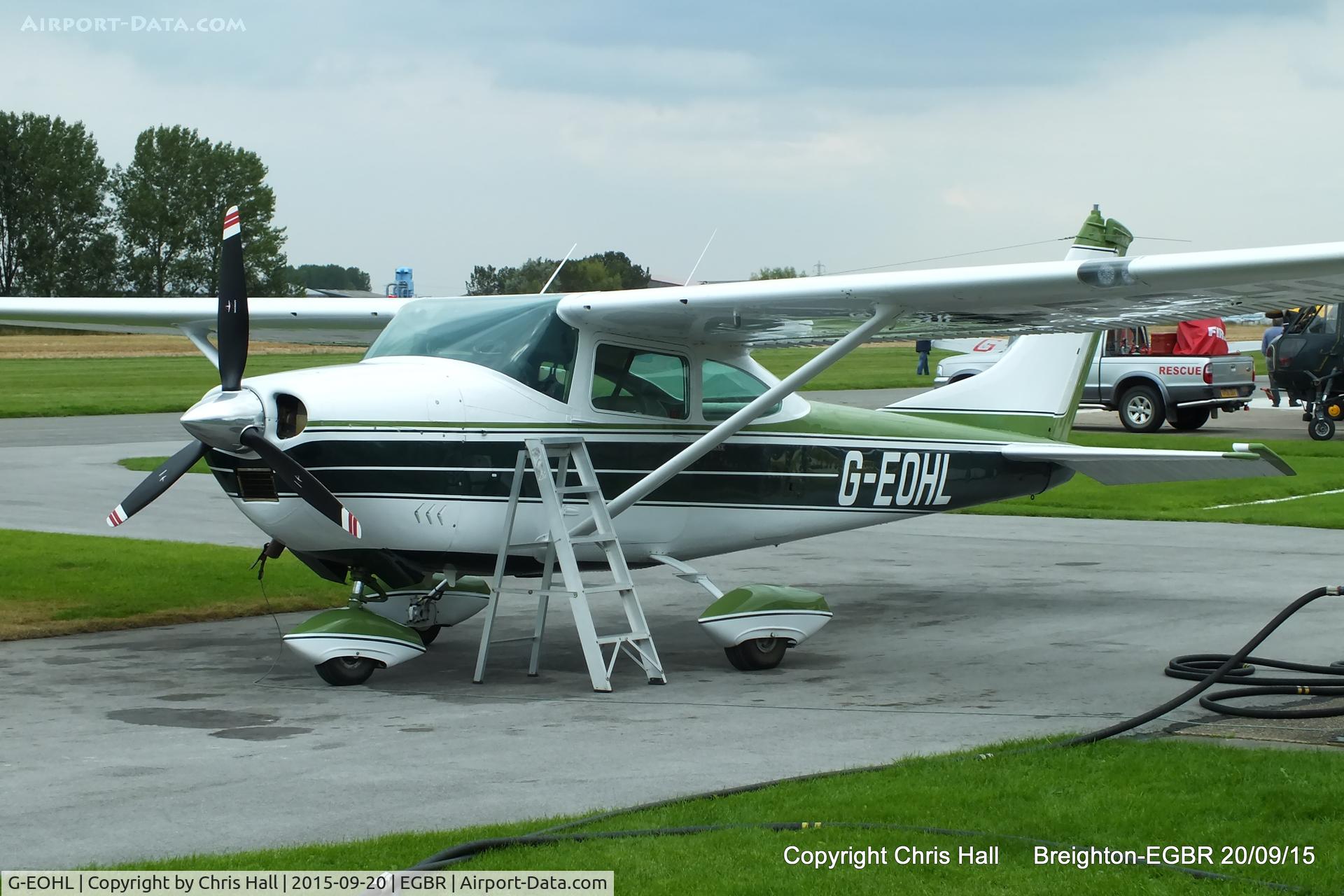 G-EOHL, 1968 Cessna 182L Skylane C/N 182-59279, at Breighton's Heli Fly-in, 2015