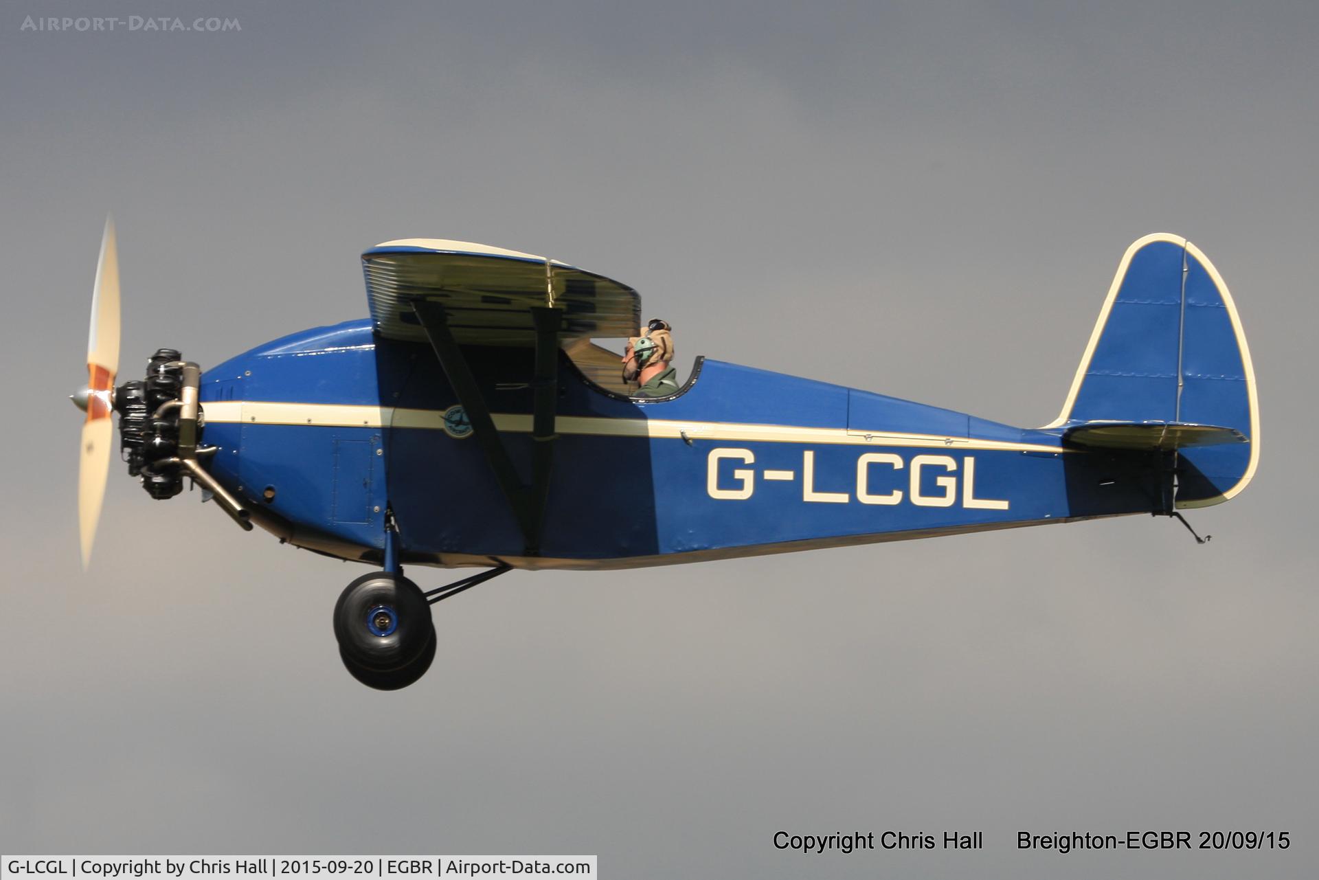 G-LCGL, 1993 Comper CLA7 Swift Replica C/N PFA 103-11089, at Breighton's Heli Fly-in, 2015