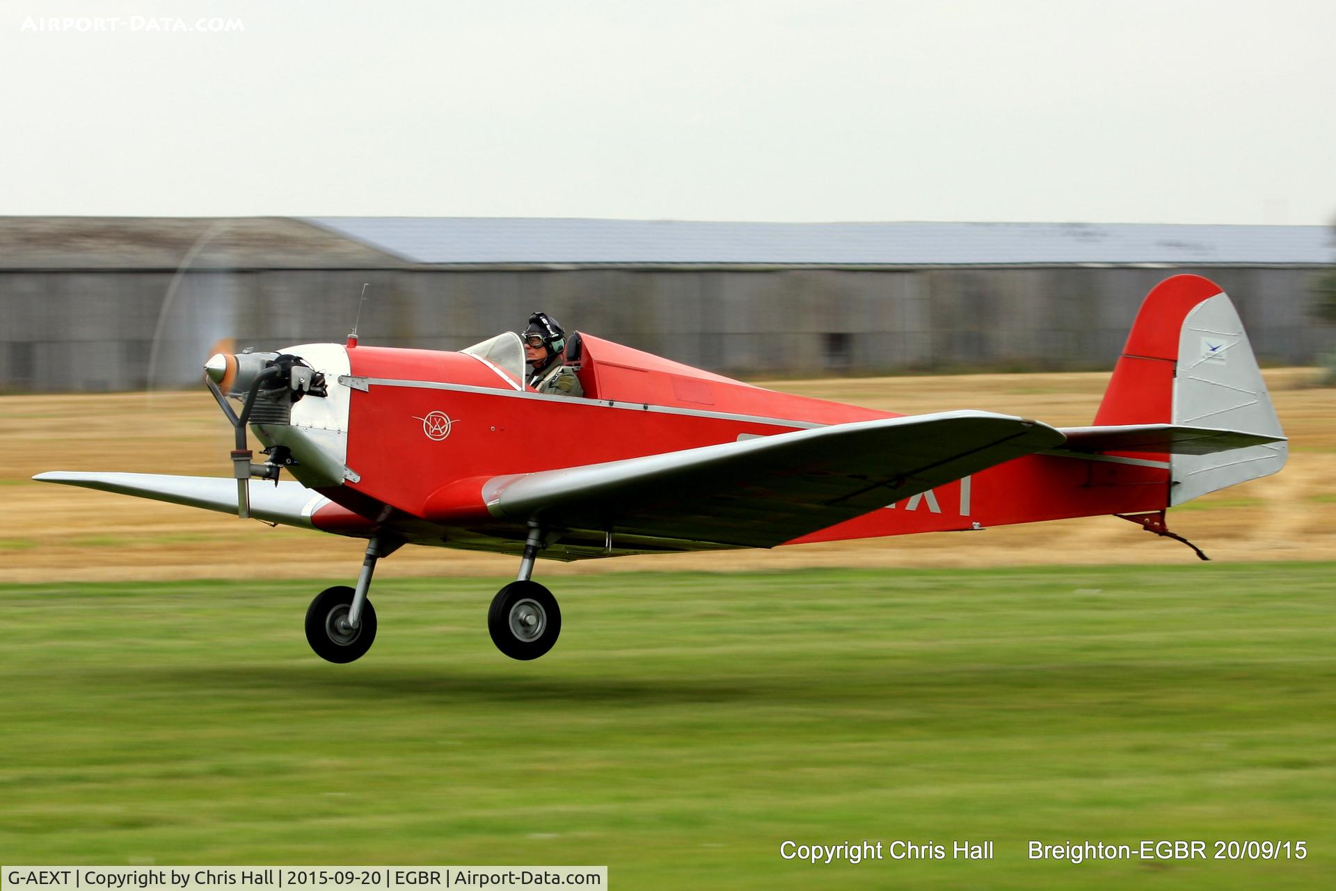 G-AEXT, 1937 Dart Kitten II C/N 123, at Breighton's Heli Fly-in, 2015