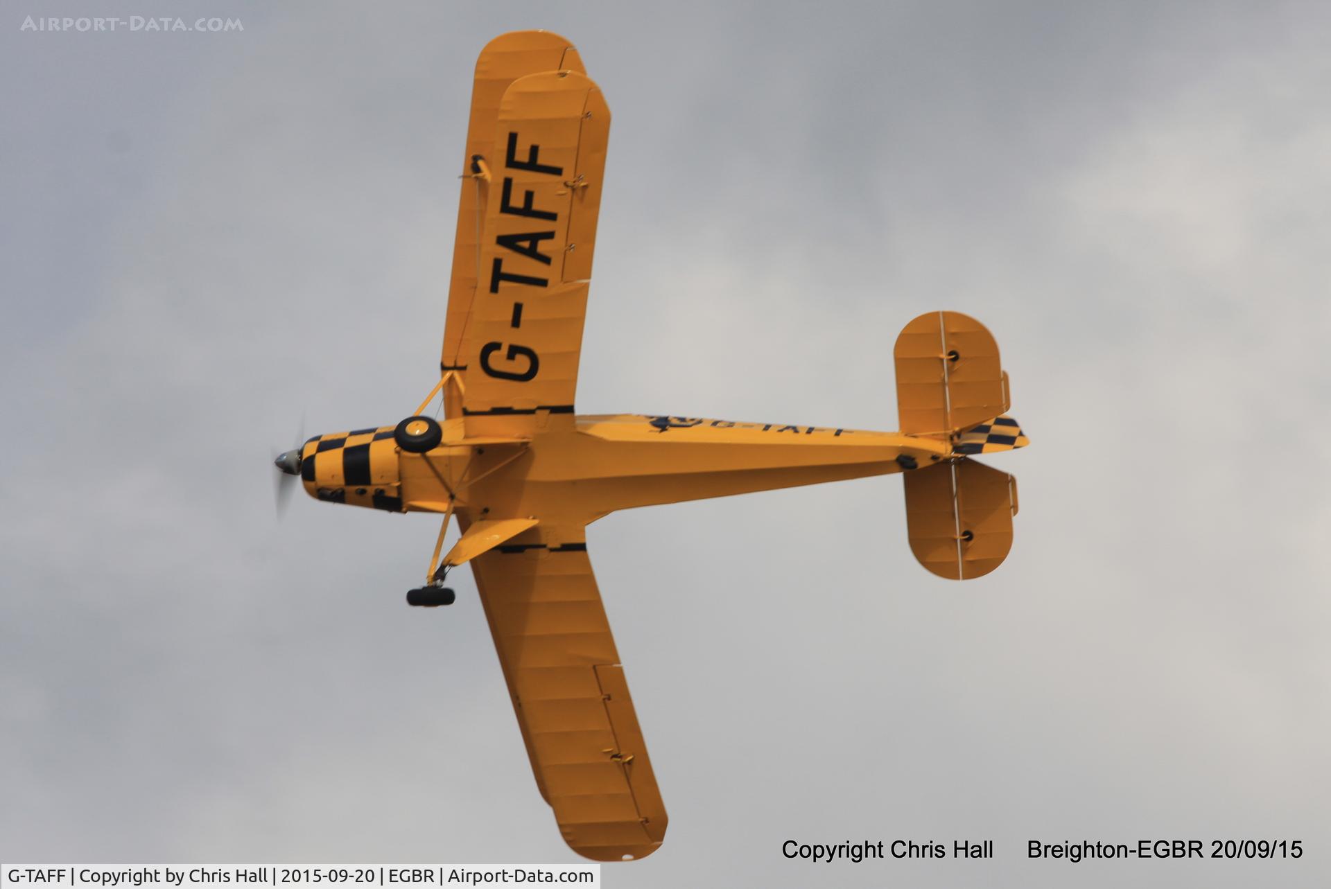 G-TAFF, 1957 CASA 1-131E Jungmann C/N 1129, at Breighton's Heli Fly-in, 2015